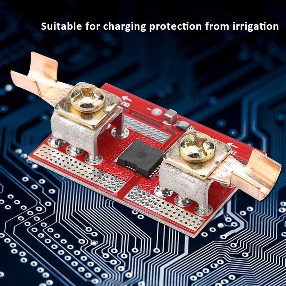 DEWIN Ideal diode, 50 A high current diodes, solar charging, anti-backflow protection board, positive low resistance for charging protection against irrigation, for parallel connection of solar cells - Image 8