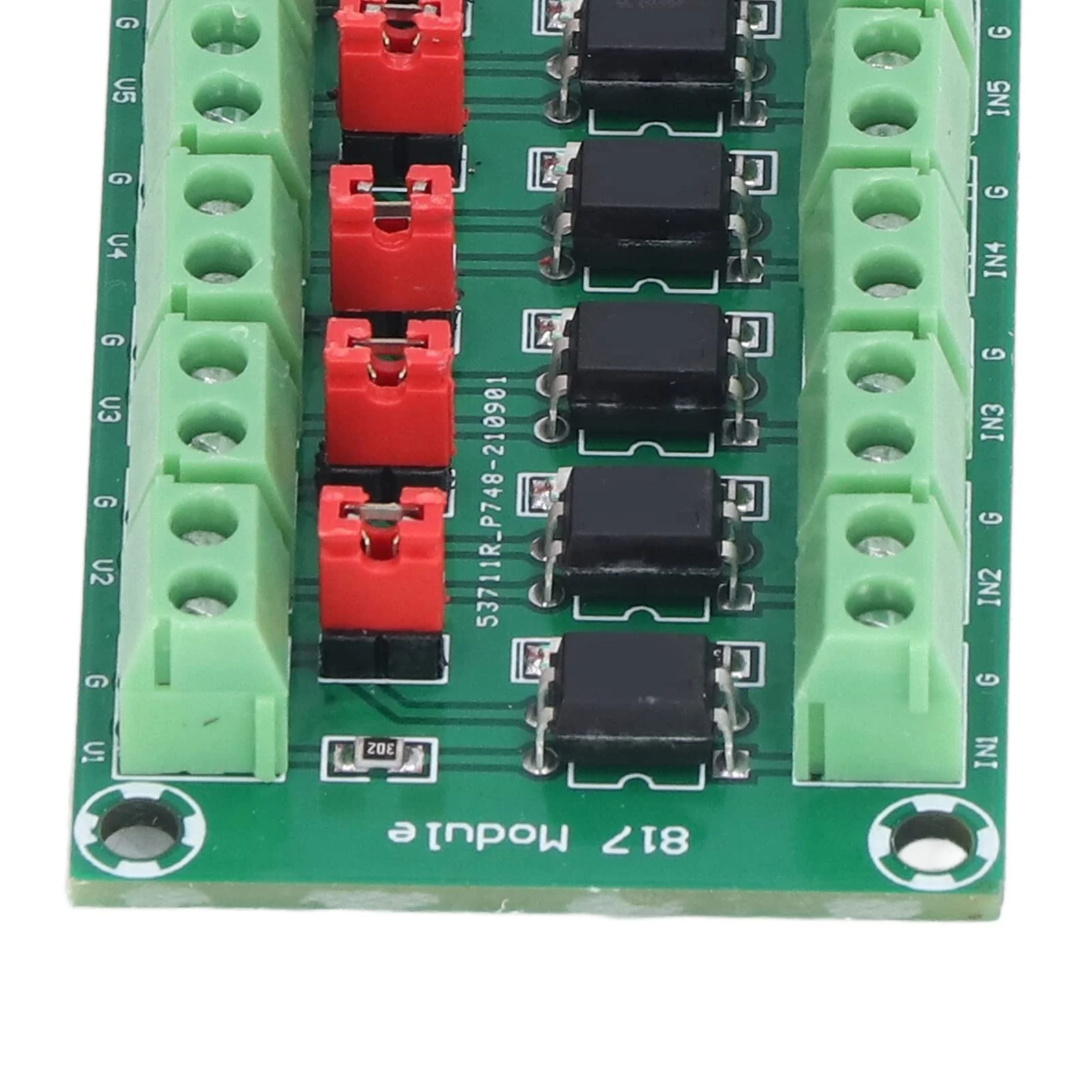 DEWIN Optocoupler Insulation Module, Optocoupler Insulation Board Module 3.6 V-30 V Optocoupler Insulation Board 8 Channel of 817 Driver Photoelectric Insulated Module - Image 6