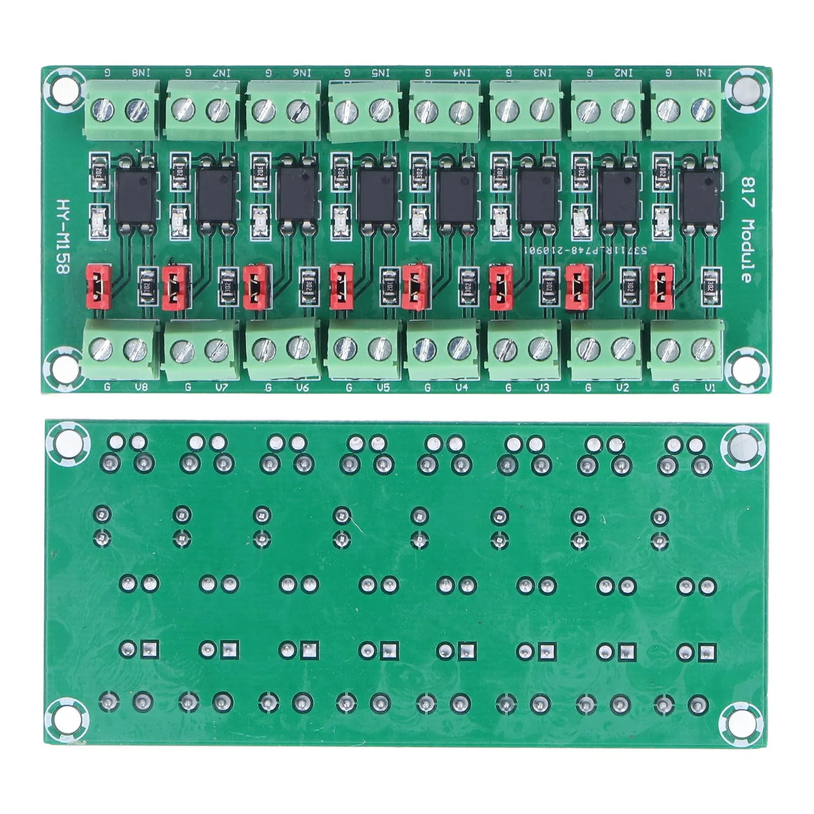 DEWIN Optocoupler Insulation Module, Optocoupler Insulation Board Module 3.6 V-30 V Optocoupler Insulation Board 8 Channel of 817 Driver Photoelectric Insulated Module - Image 8