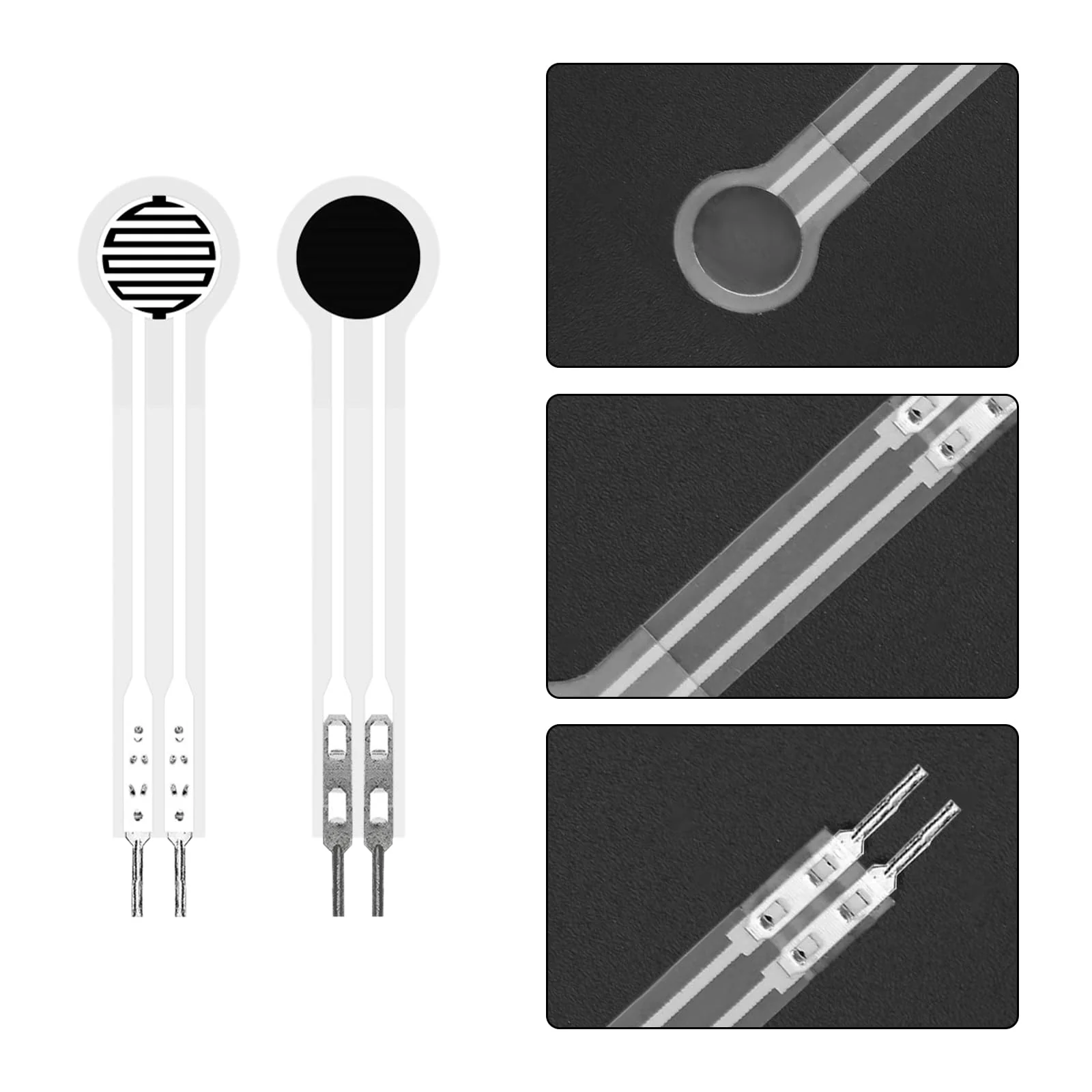 DF9-40 Force Sensor, Pressure Sensor, Thin Film Pressure Sensors, Force Sensitive Resistance, Diameter 10 mm, High-Precision Resistance Sensor for Pressure Detection (30 g - 10 kg), Pack of 2 - Image 4
