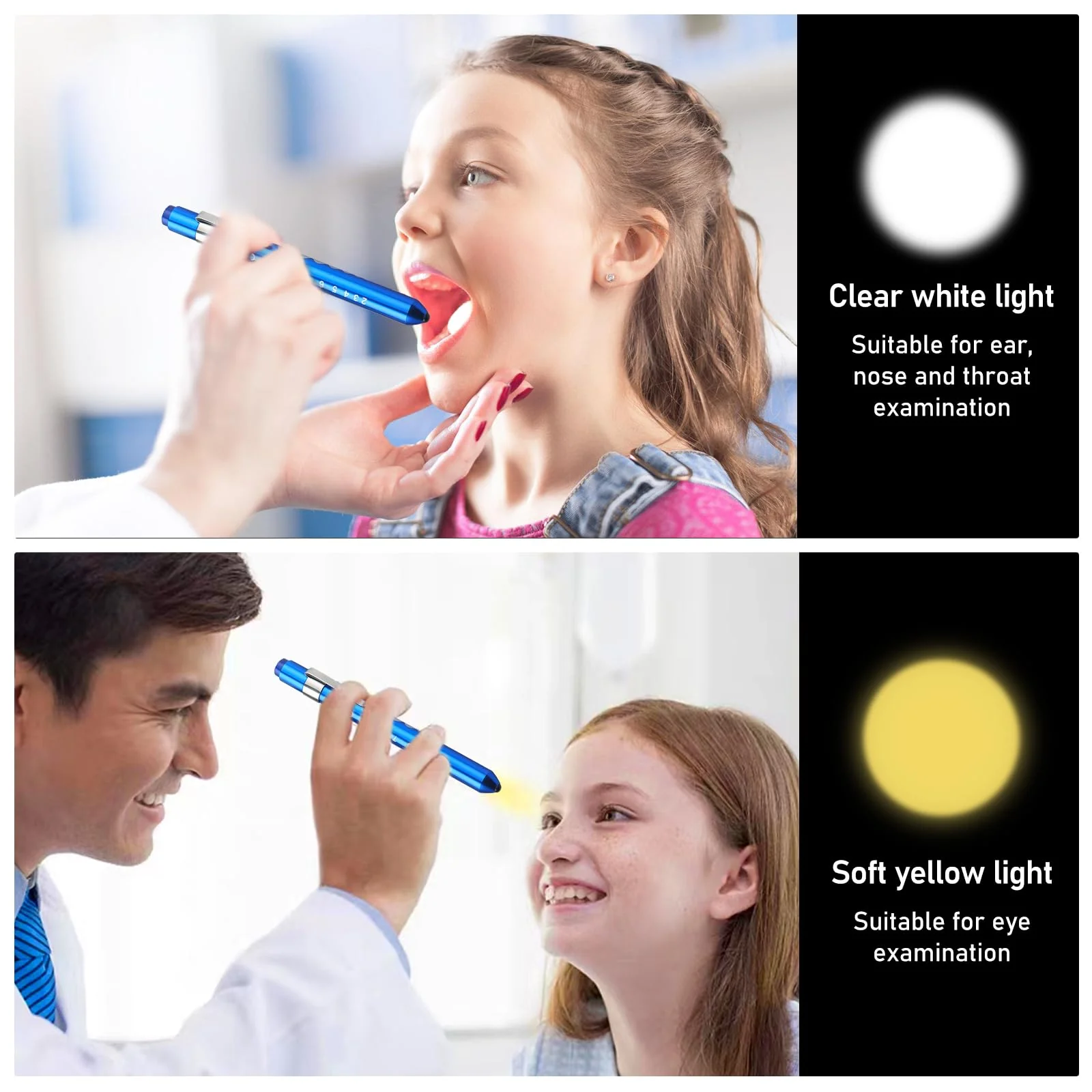 Diagnostic Light, Pack of 10 Pupil Lights, Medical Penlight, LED Pen Lamp with Pocket Clip, Medical Lamp for Nurses, Doctors, Students, Reusable - Image 5