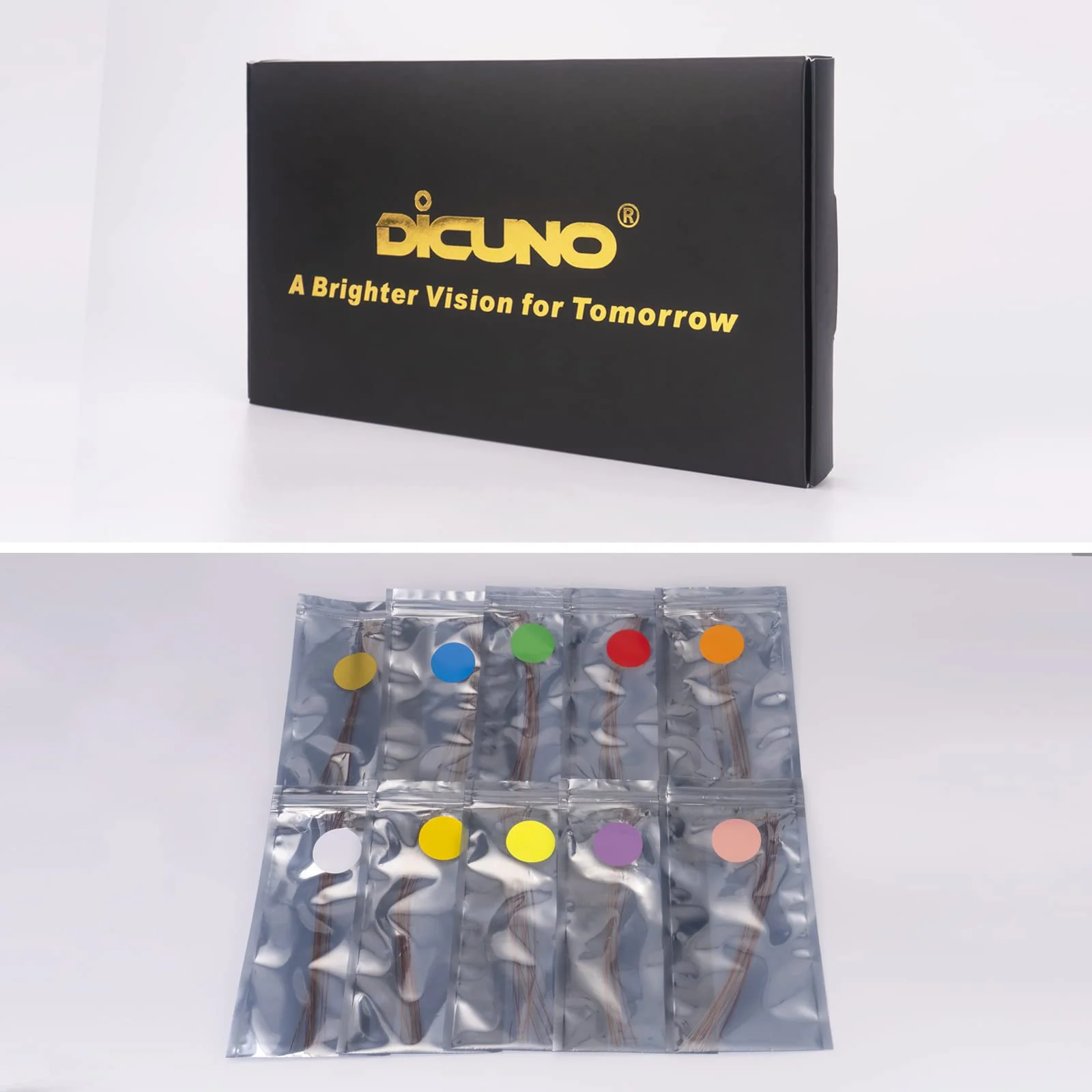 DiCUNO 20pcs. Pre-wired Micro LED Diodes 16 cm, 0805 SMD Soldered Mini LED Light Emitting Diode with Protective Case Made of Adhesives for Modeling, Lighting Project, Handmade, UV 20 - Image 3