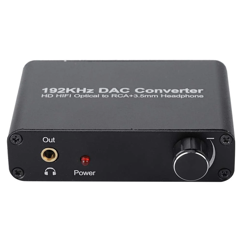 Digital Audio Decoder 5.1 HD with Volume Adjustment,Support DTS/AC-3/ Optical Coaxial Toslink Analog Converter, for Network Player, HDTV, -ray DVD, DVD, , 360, DM500S, DM800HD