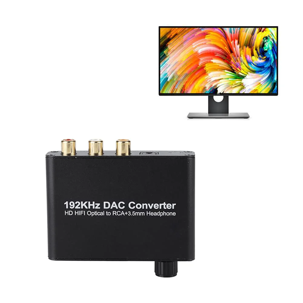Digital Audio Decoder 5.1 HD with Volume Adjustment,Support DTS/AC-3/ Optical Coaxial Toslink Analog Converter, for Network Player, HDTV, -ray DVD, DVD, , 360, DM500S, DM800HD - Image 8
