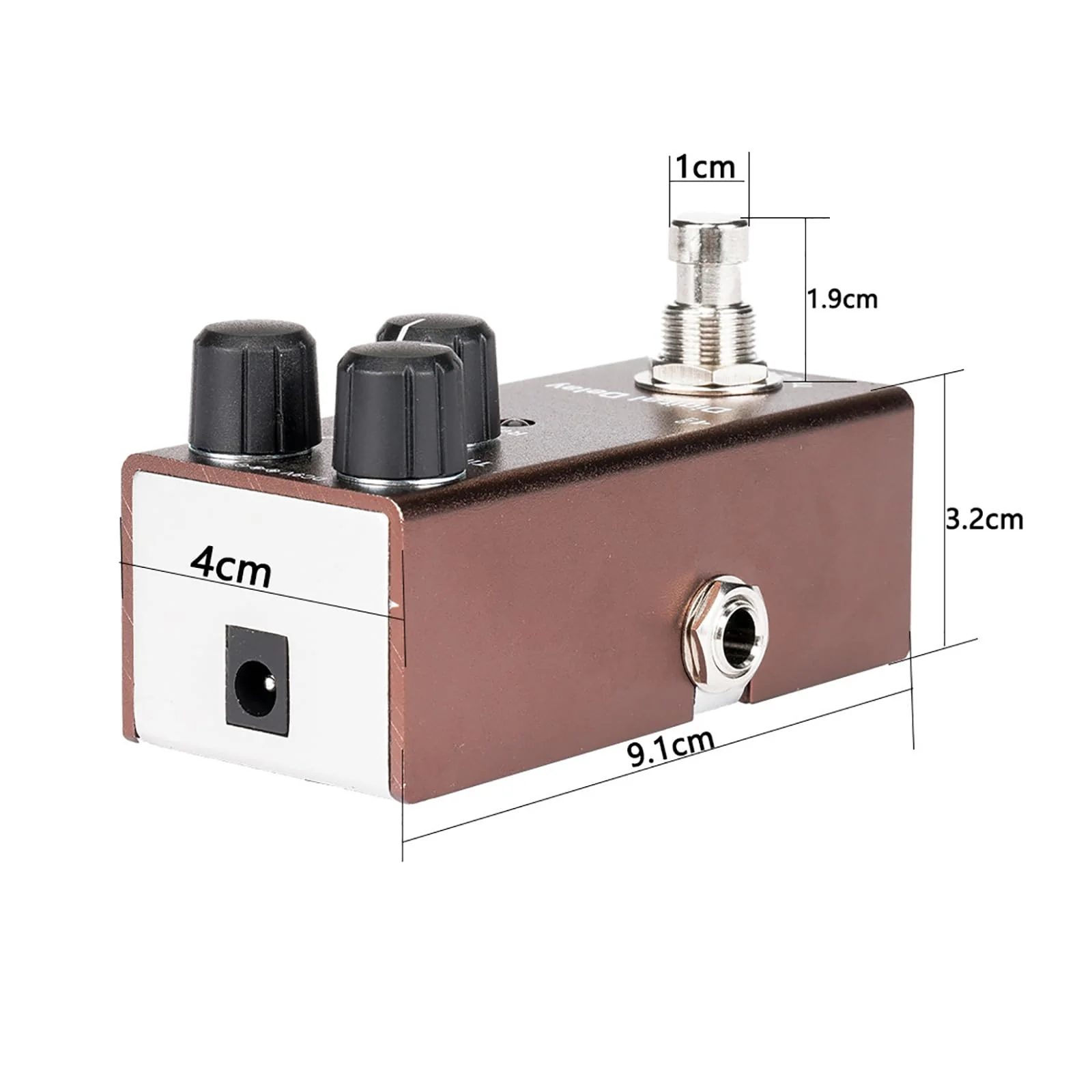 Digital Delay Electric Guitar Effects Pedal - Mini Size, True Bypass, Noise Reduction, Aluminum Alloy, 9V DC Power, 20ms-600ms Delay - Image 3