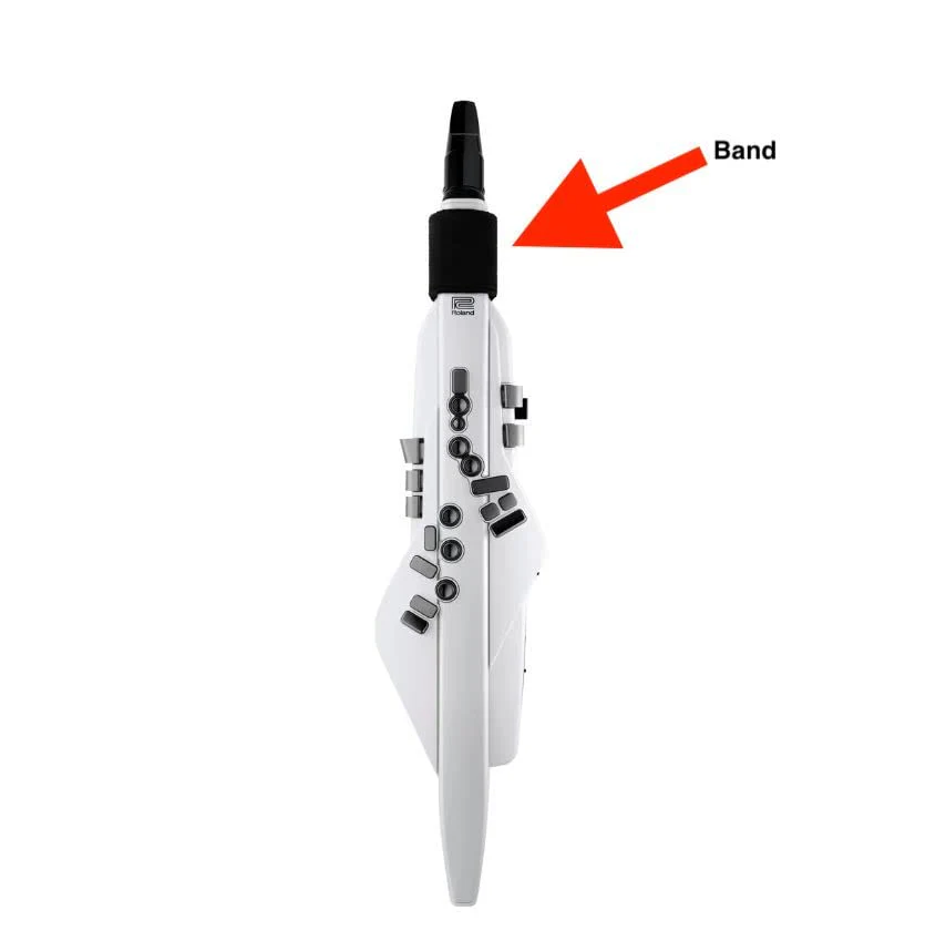 Digital/Electronic Wind Instrument Moisture band/Mouthpiece Band Saliva Protective Cover For Roland Aerophone AE-01,AE-05,AE-10,AE-20,AE-30,Akai EWI 4000s,Akai EWI 5000,Akai EWI solo(black) black - Image 3