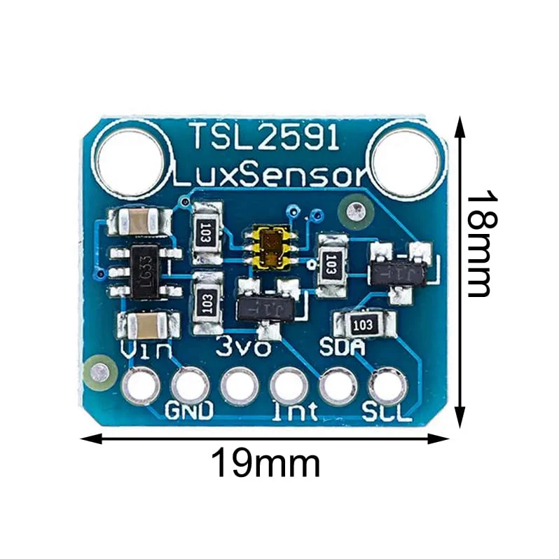 Digital Light Sensor MRS093A DC 3.3V/5V TSL2591 Digital Light Sensor I2C for AVR STM32 - Image 3