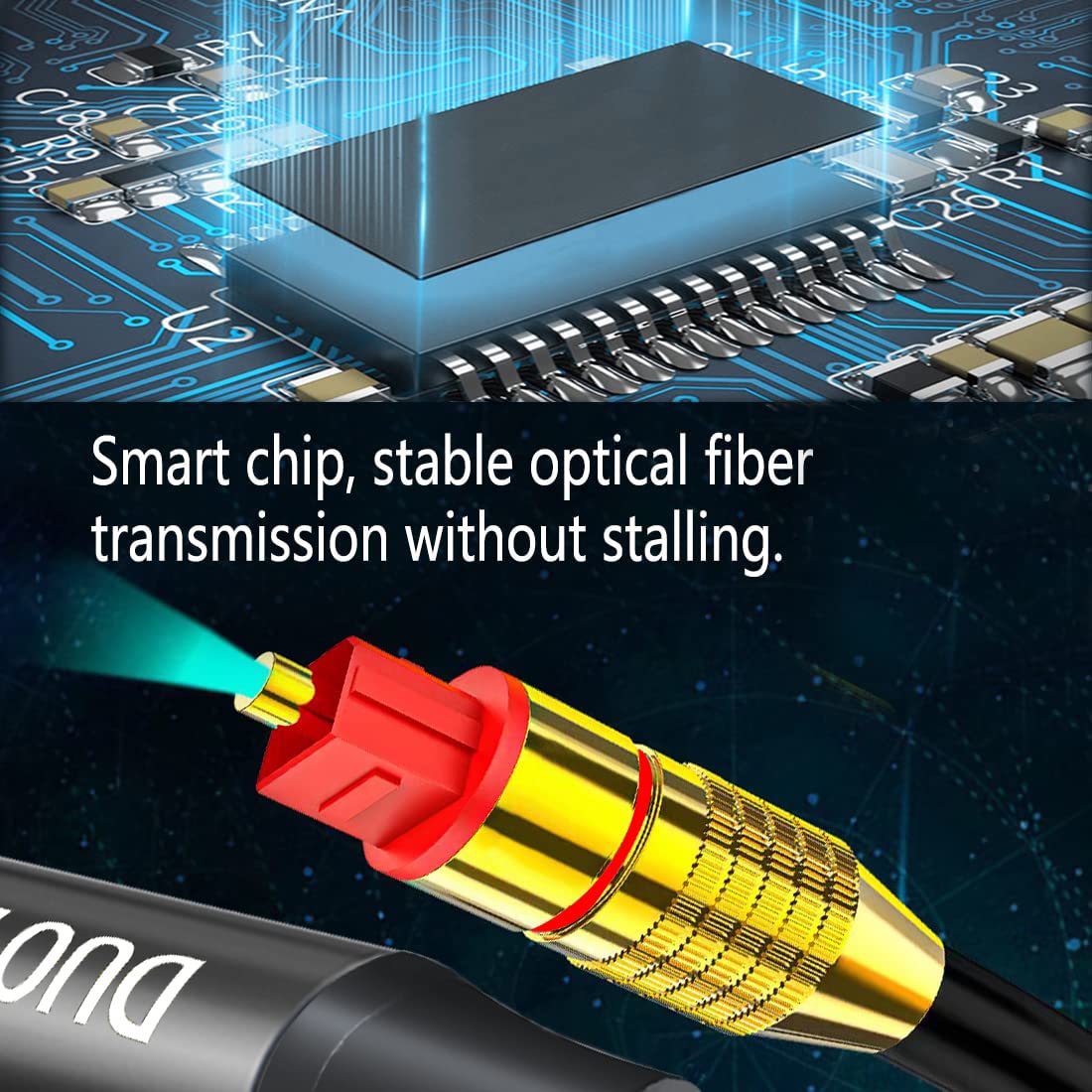 Digital Optical to Analog 3.5mm AUX Audio Cable, Optical to 2 RCA Adapter, All-in-one D/A Audio Converter, for TV/PS4/Xbox/DVD SPDIF/TOSLINK/Optical Port to Sound Box Amplifier Headphones (10ft). 10FT Digital Optical to Analog - Image 5