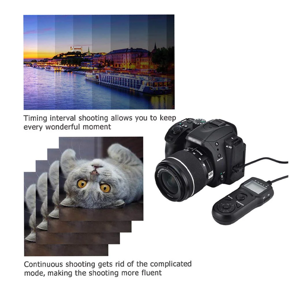 Digital Timer Remote Shutter Cord JJC Timer Shutter Release Remote Control Cord for Olympus E-M1 Mark II Replaces Olympus RM-CB2 Olympus RM-CB2 Replacement - Image 6