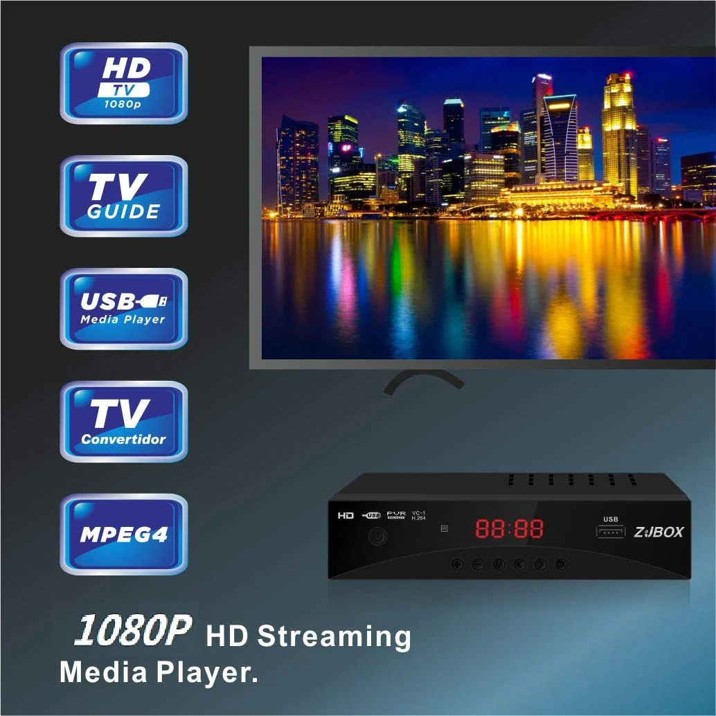 Digital TV Converter Box, ATSC Tv Tuner - ZJBOX for Analog HDTV Live 1080P with Recording&Playback,HDMI Output, Timer Setting Tuner Function Digital Channel Free - Image 5