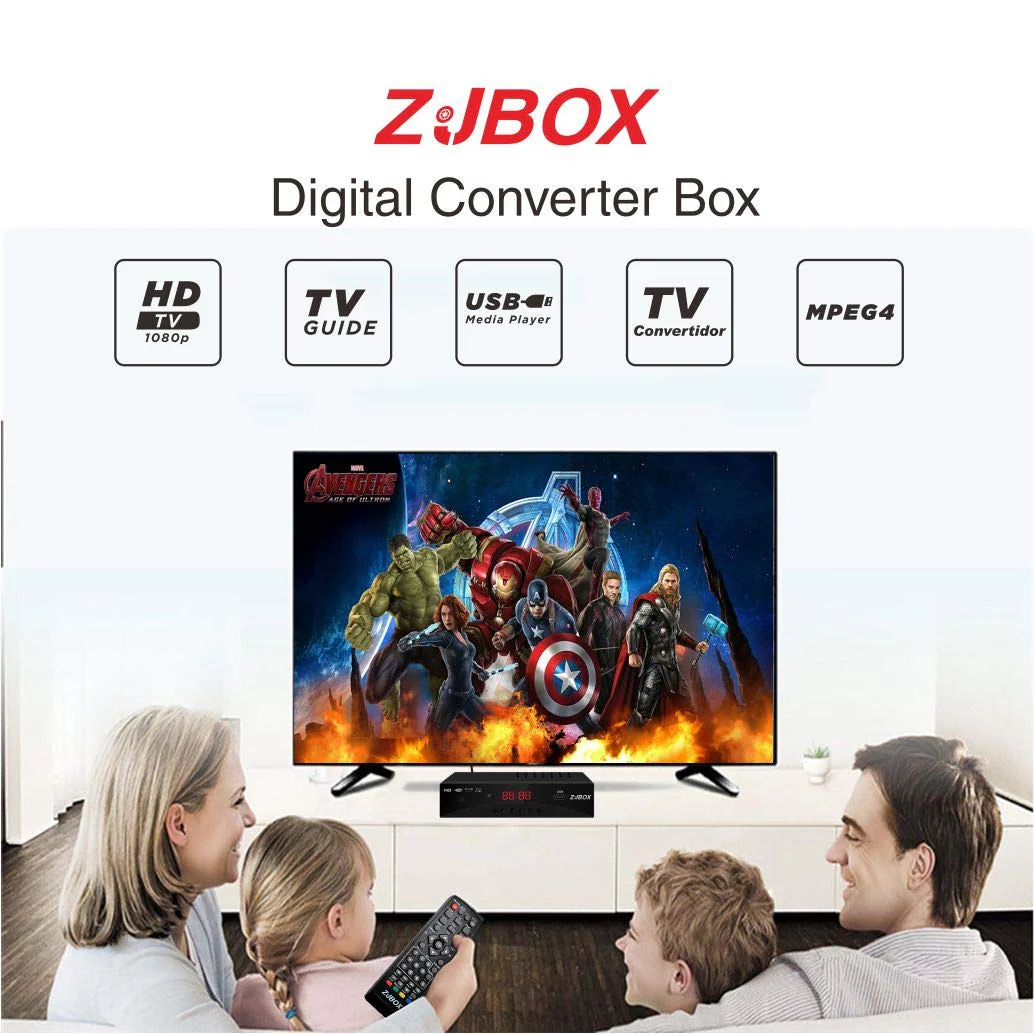 Digital TV Converter Box, ATSC Tv Tuner - ZJBOX for Analog HDTV Live 1080P with Recording&Playback,HDMI Output, Timer Setting Tuner Function Digital Channel Free - Image 8