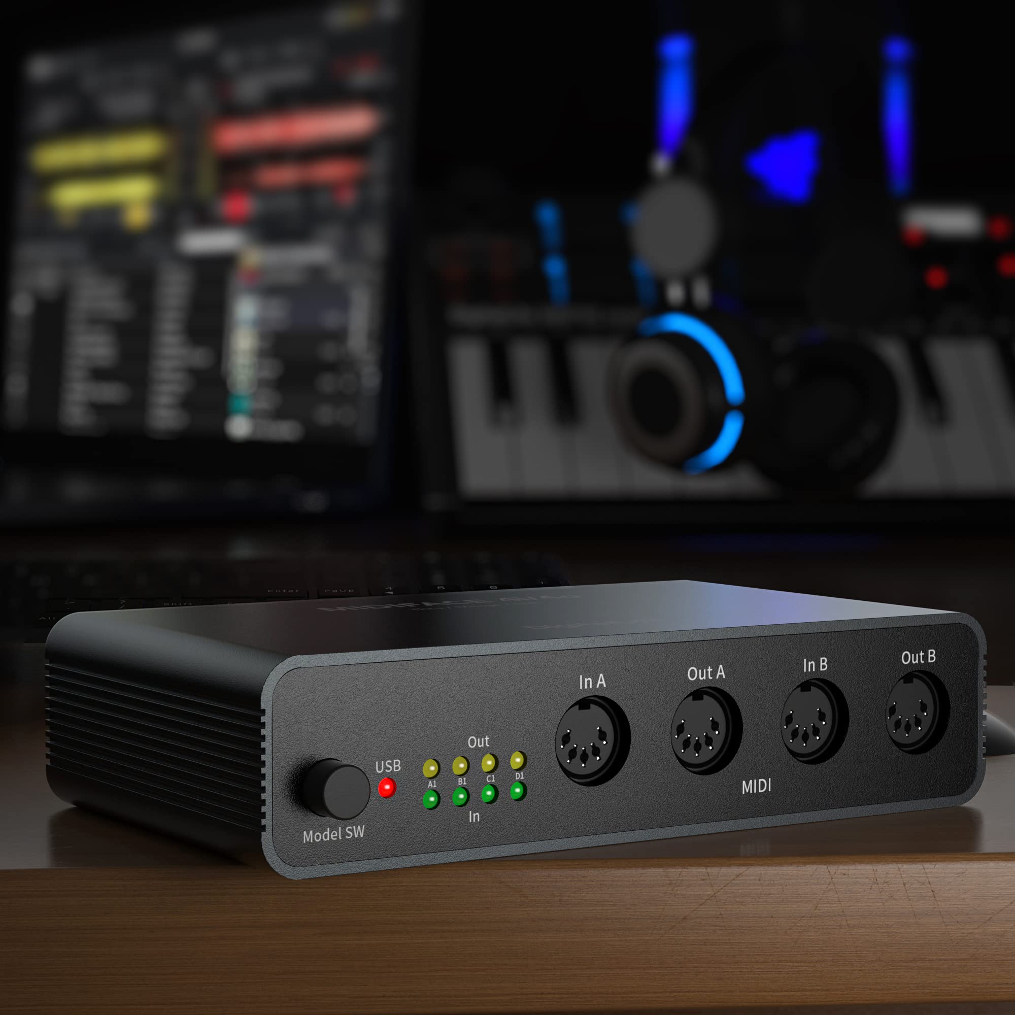 DigitalLife TripleX Quadra Port 3-in-1 5-Pin DIN Interface – USB MIDI, Thru & Merge Functions for Studio, Live Performance & Music Production - Image 3
