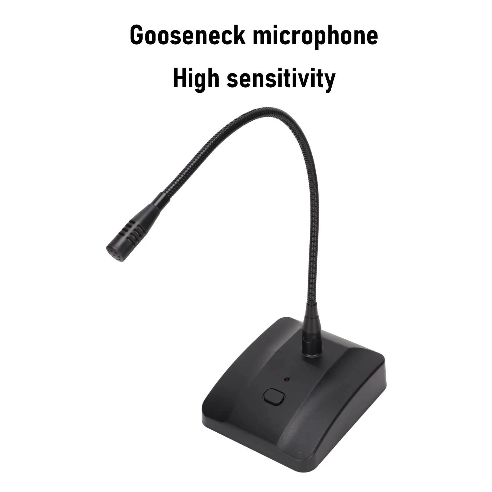 Dilwe Desktop Microphone with Mute, 360° Adjustable Gooseneck Microphone with XLR to 6.35mm Cable, Cardioid Condenser Condenser Computer Microphone for Broadcast Recording - Image 5