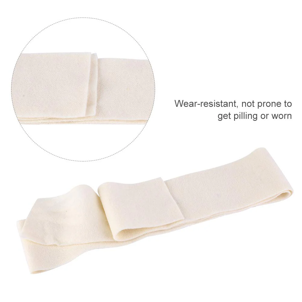 Dilwe Piano Pedal Felt Beige Wool Musical Instruments Repair Parts Wear- Accessory, Piano Muffler Felt Piano Mute Rail Felt Strip Piano Weak Sound Felt for Piano Accessory - Image 4