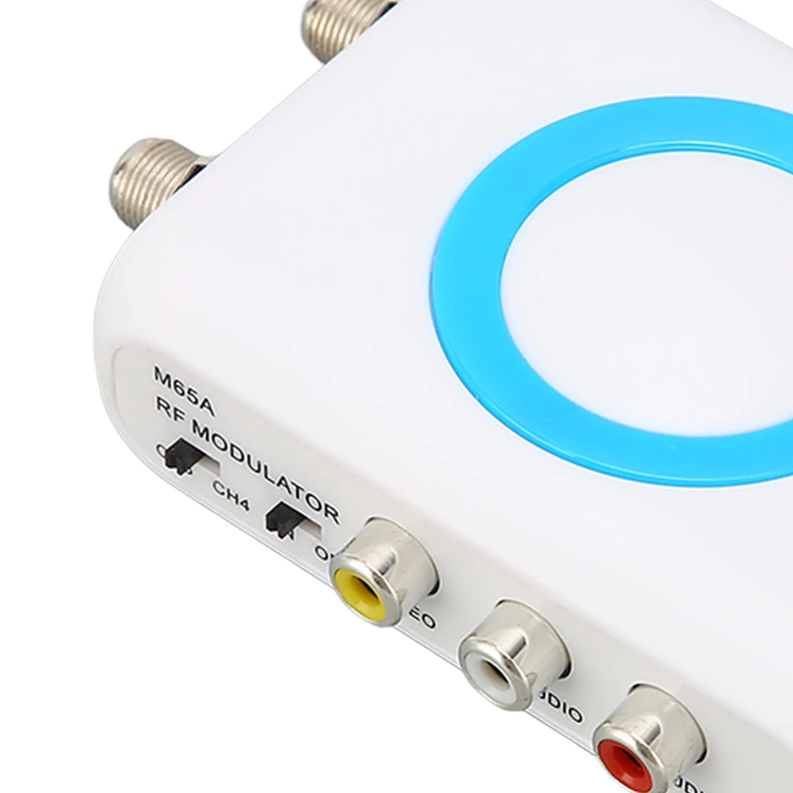 Dilwe RF Modulator Coaxial Adapter, M65A NTSC HD VHF Demodulator Converter with Cable, HD Input, AV Output, RF Output for CATV System - Image 9