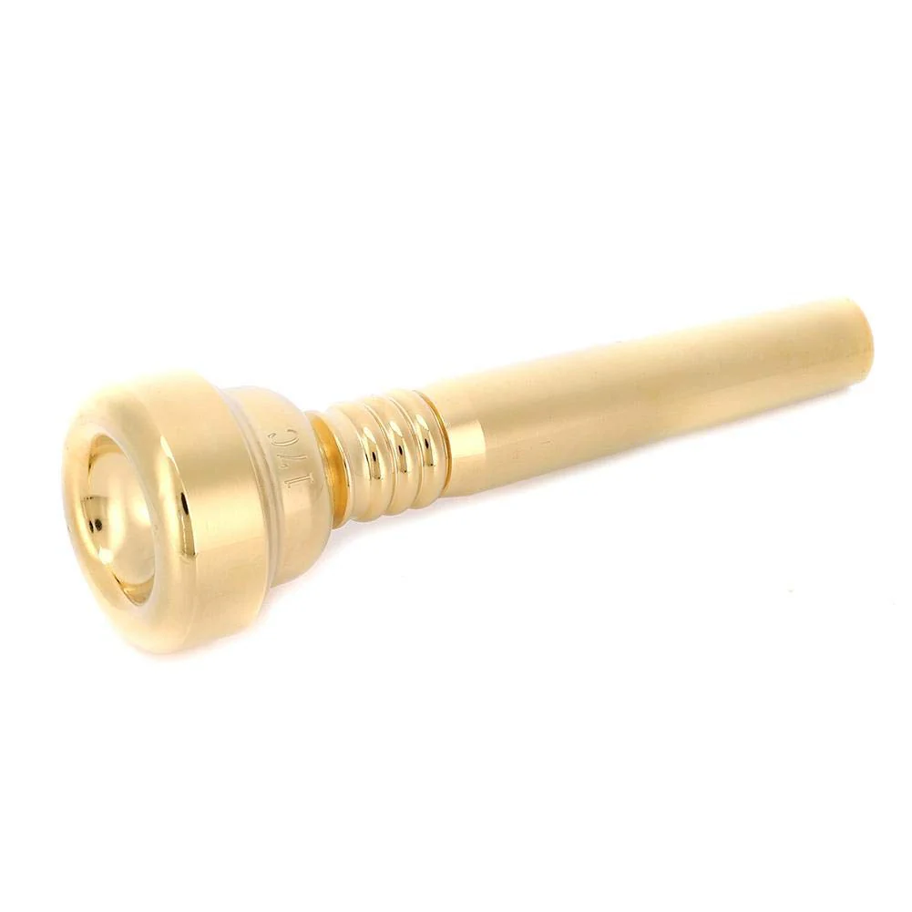 Dilwe Trumpet Mouthpiece 17C Gold Plated Wind Musical Instrument Accessory - Image 2