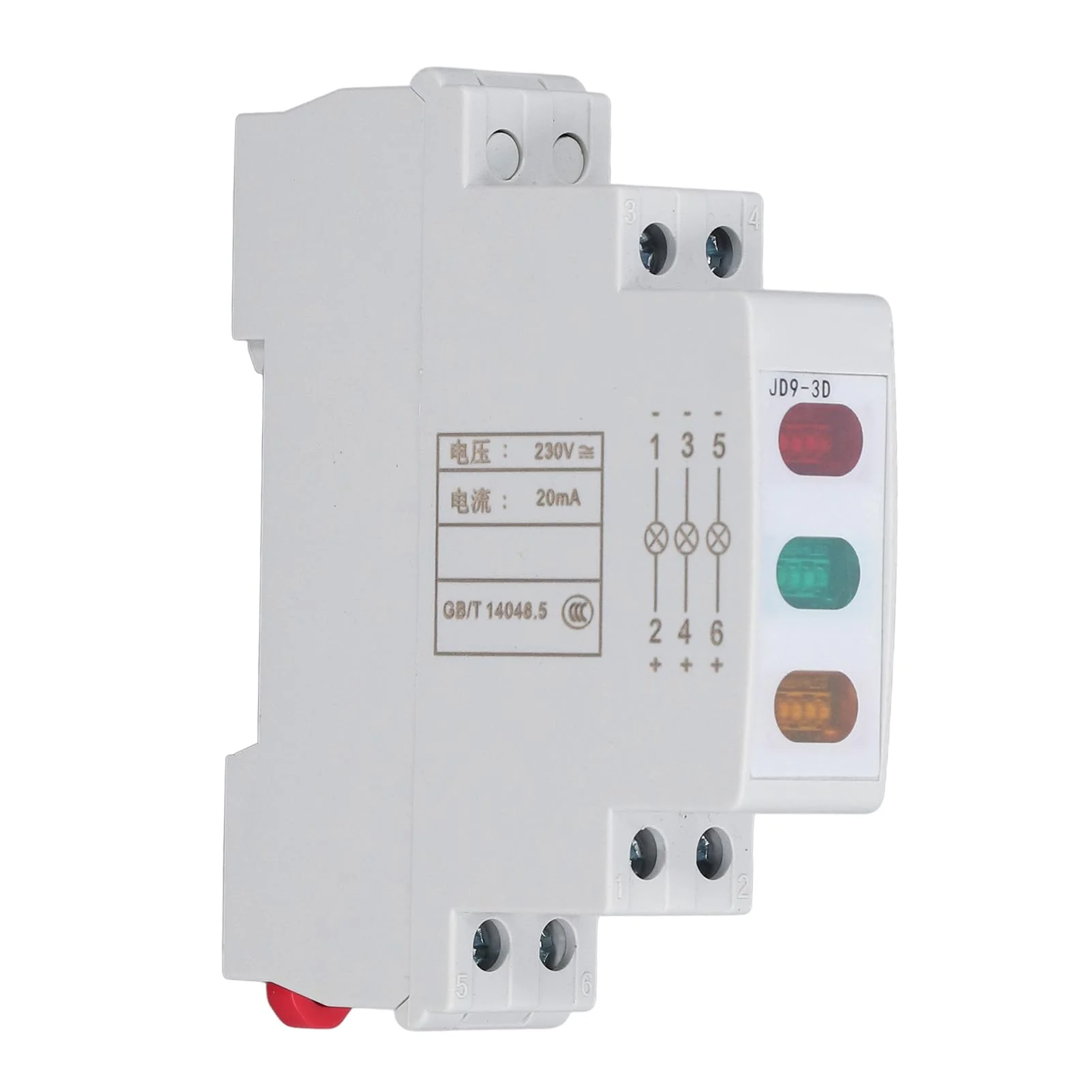 DIN Rail Indicator Light, Red Yellow Green LED Indicator Lamp for AC 50Hz 60Hz Circuits, LED Guide Rail Indicator Lights for Magnetic Starter Contactor - Image 7