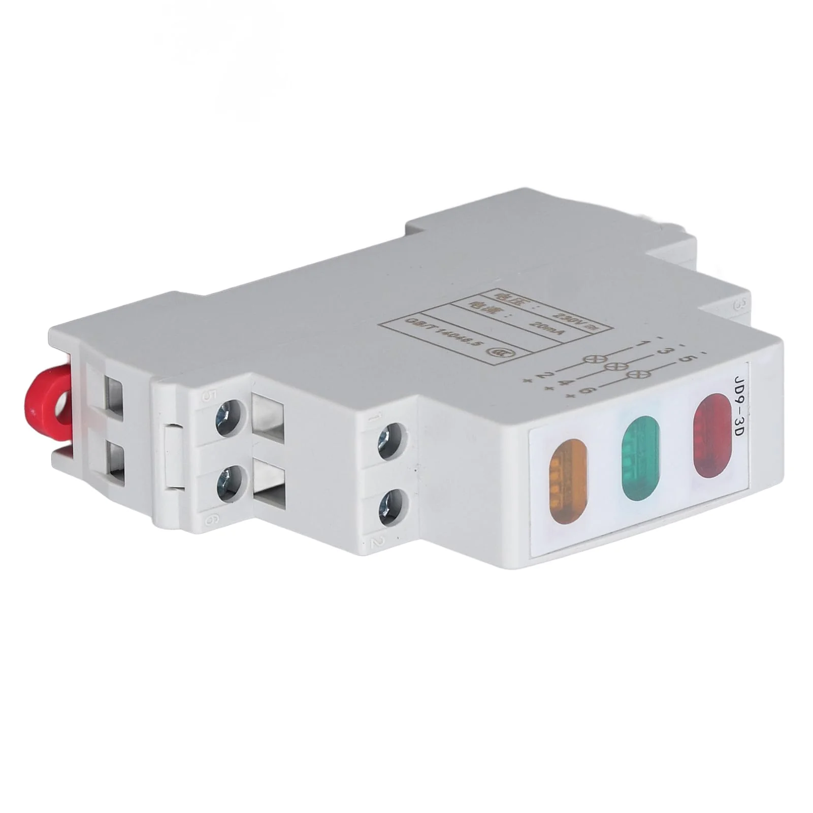 DIN Rail Indicator Light, Red Yellow Green LED Indicator Lamp for AC 50Hz 60Hz Circuits, LED Guide Rail Indicator Lights for Magnetic Starter Contactor - Image 8
