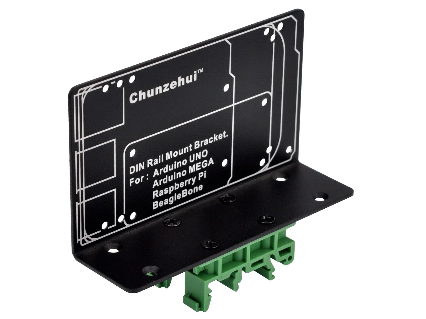 DIN Rail Mount Bracket for Raspberry Pi 1A+ 1B+ 2B 3B 3B+ 4B 5 Zero/Arduino UNO R2 R3 R4 Mega2560 / BeagleBone - Image 3
