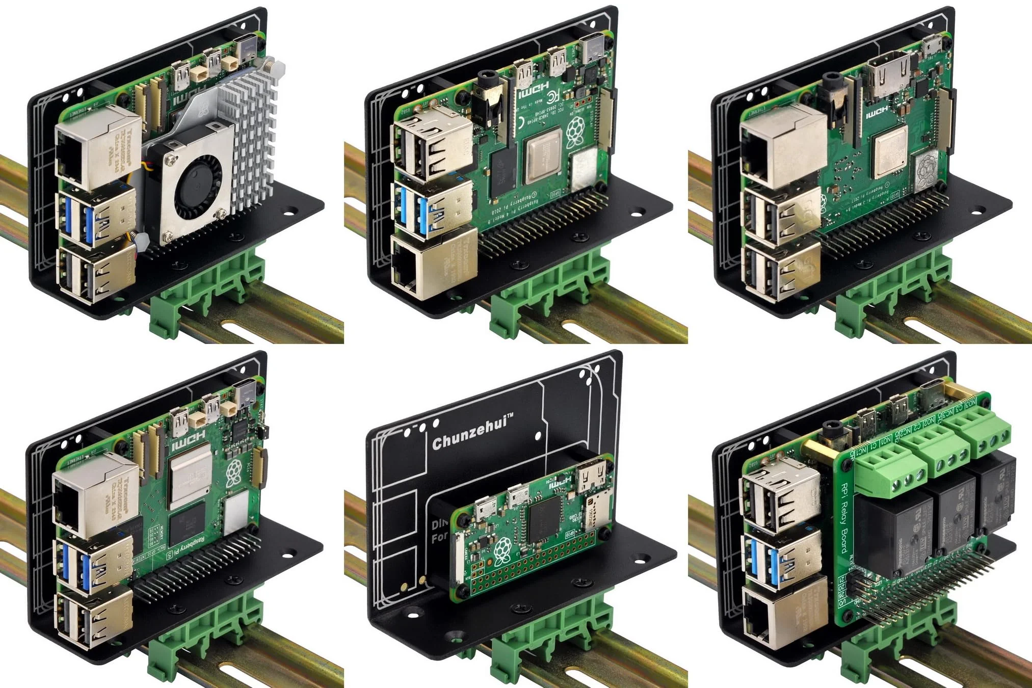 DIN Rail Mount Bracket for Raspberry Pi 1A+ 1B+ 2B 3B 3B+ 4B 5 Zero/Arduino UNO R2 R3 R4 Mega2560 / BeagleBone - Image 7