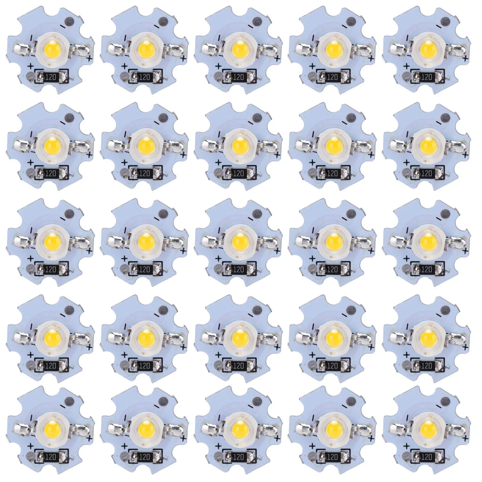 Dioche LED Chip, Pack of 25 0.5W 5V High Performance LED Lamp Beads with Aluminium Plate for Flashlights, DIY Adjustment Lights, Headlights and Spotlights - Image 9