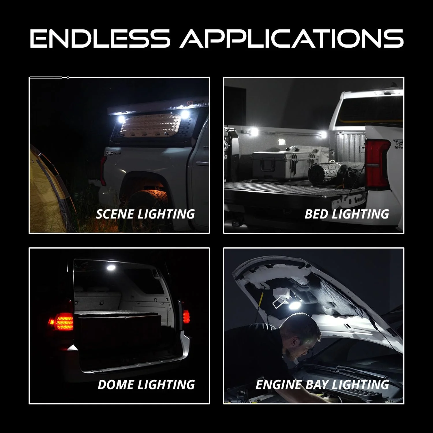 Diode Dynamics Stage Series LED Rock Light (one), White Diffused Bare Wire Hookup - Image 7