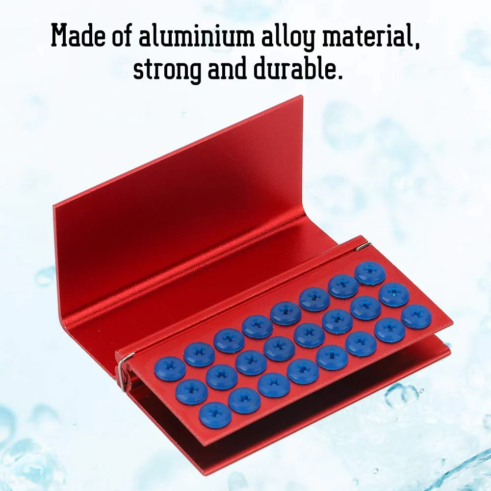 Disinfectant Box, 24 Hole Disinfectant Case Aluminium Alloy with Silicone Pad, Dental Drill Block Holder, Autoclavable Dental Tool Sterilizer, Dental Drill Cleaner - Image 7