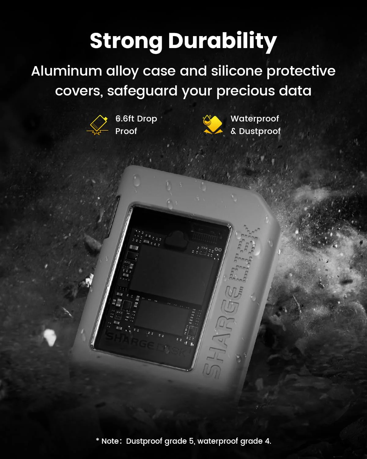 Disk M.2 NVMe SSD Enclosure with Active Cooling System, 10Gbps USB C 3.2 Gen2, Enclosure NVMe Reader Supports M Keys and Size 2230 SSDs, Gray - Image 5