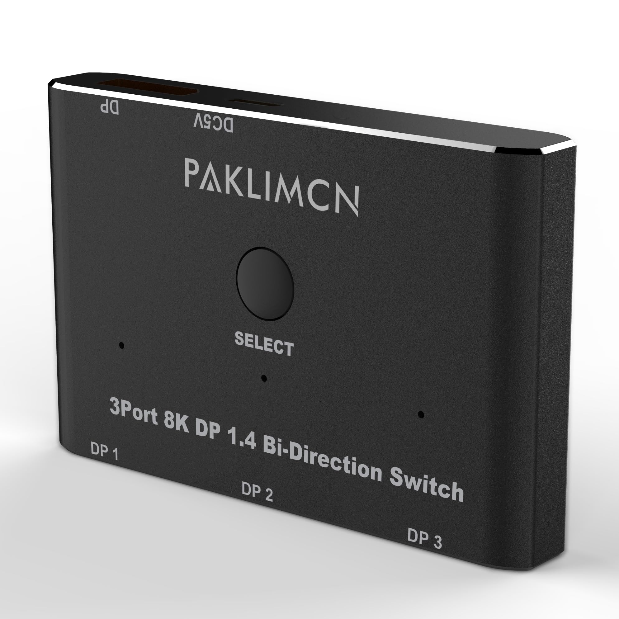 DisplayPort Switch 8K60Hz Display Port 1.4 switcher Box DP 4K@144Hz Bi-Directional 3in1out Switcher, 1 in 3 Out for Switching Video Signals Between Two Screens for one Computer (3 in 1) 3 IN 1 - Image 2