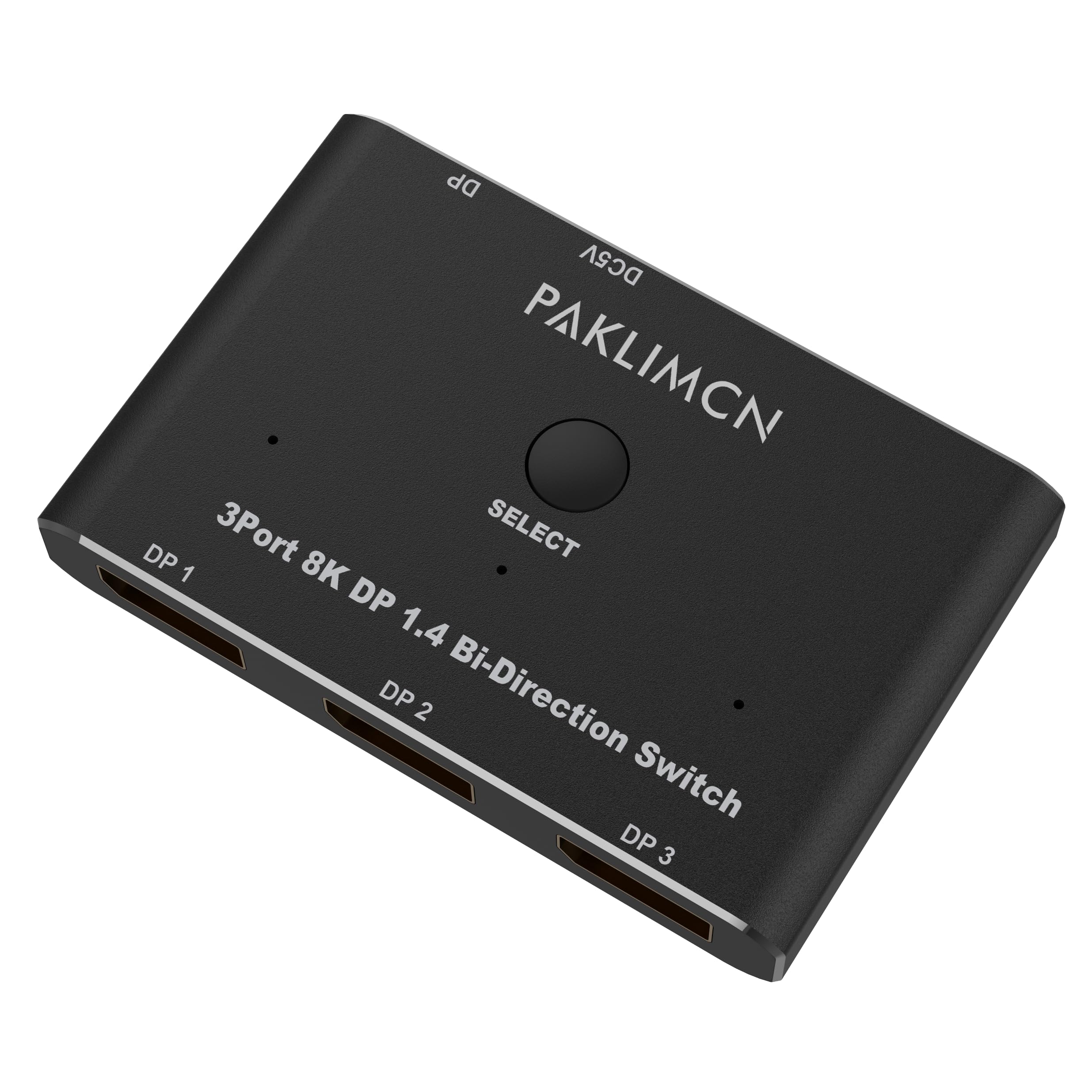 DisplayPort Switch 8K60Hz Display Port 1.4 switcher Box DP 4K@144Hz Bi-Directional 3in1out Switcher, 1 in 3 Out for Switching Video Signals Between Two Screens for one Computer (3 in 1) 3 IN 1 - Image 3