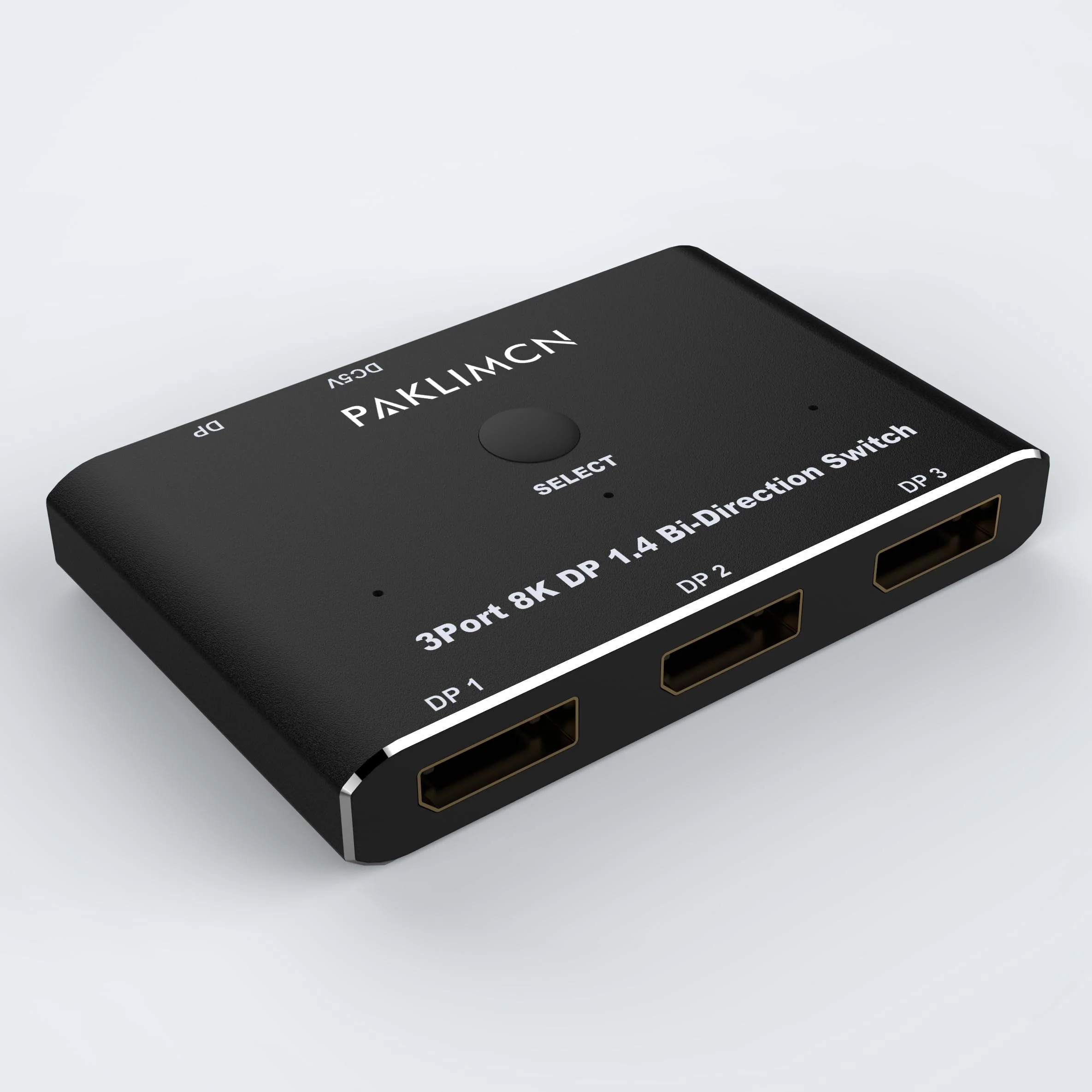 DisplayPort Switch 8K60Hz Display Port 1.4 switcher Box DP 4K@144Hz Bi-Directional 3in1out Switcher, 1 in 3 Out for Switching Video Signals Between Two Screens for one Computer (3 in 1) 3 IN 1 - Image 5