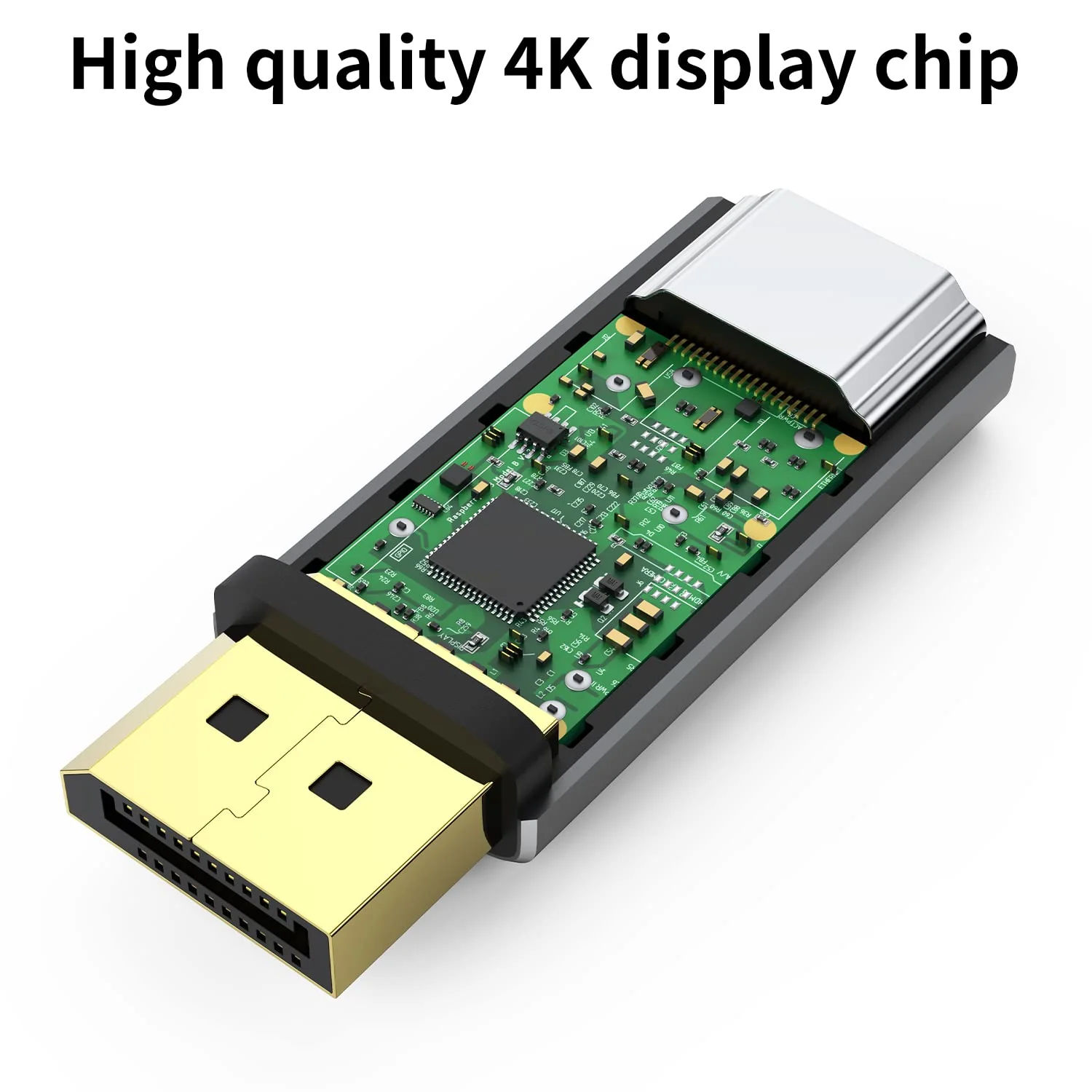 Displayport to HDMI Adapter (2Pack) 4K 24K Gold Plated Displayport DP to HDMI Female Converter，Uni-Directional Display Port to HDMI Converter Compatible for Lenovo, HP, Dell &More- Grey 2-Pack - Image 4