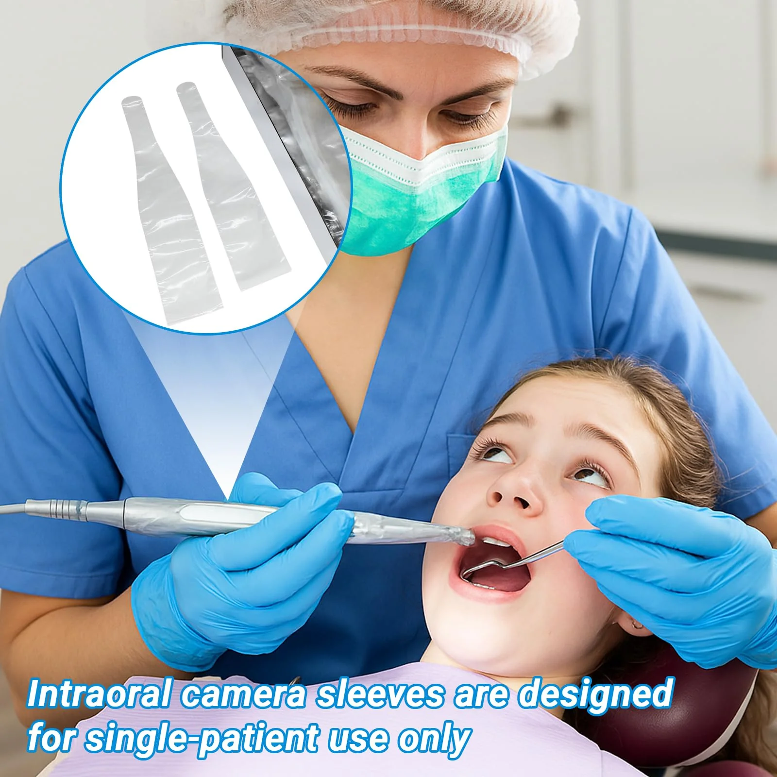 Disposable Intraoral Camera Cases - Dental Endoscope Coat, 9.4" x 1" x 1.7", 500pcs/box - Image 4