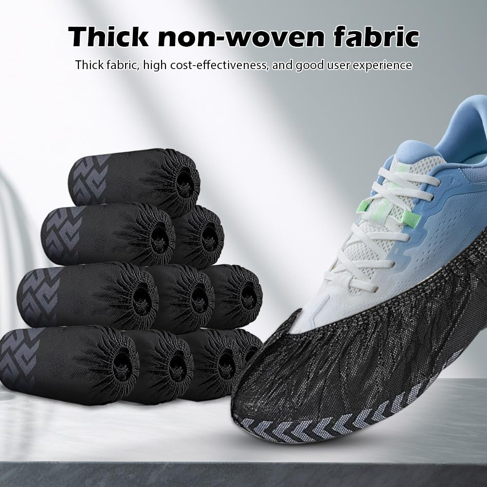 Disposable & Reusable Shoe Covers - Waterproof & Non-Slip - Overshoes for Indoor/Outdoor Use - Tear-Resistant, Breathable - Ideal for Surgical Shoes, Hotel Slippers, Guest Slippers (45 x 17 cm) 45X17CM - Image 4