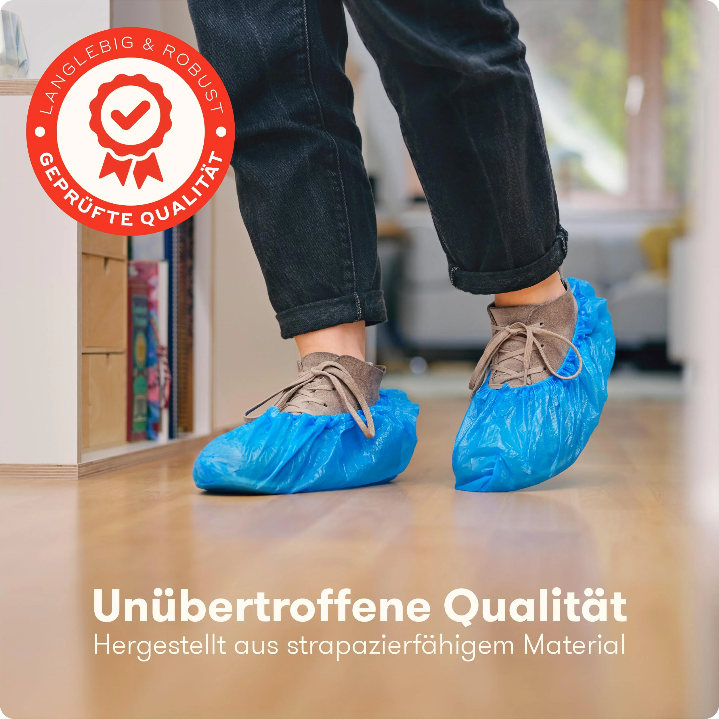 Disposable Shoe Covers (Pack of 100) - Practical CPE Covers for Shoes (3 g) - Robust Disposable Overshoes for Hygiene and Protection - Perfect for Home, Clinic, Laboratory and Crafts 1 - Image 2