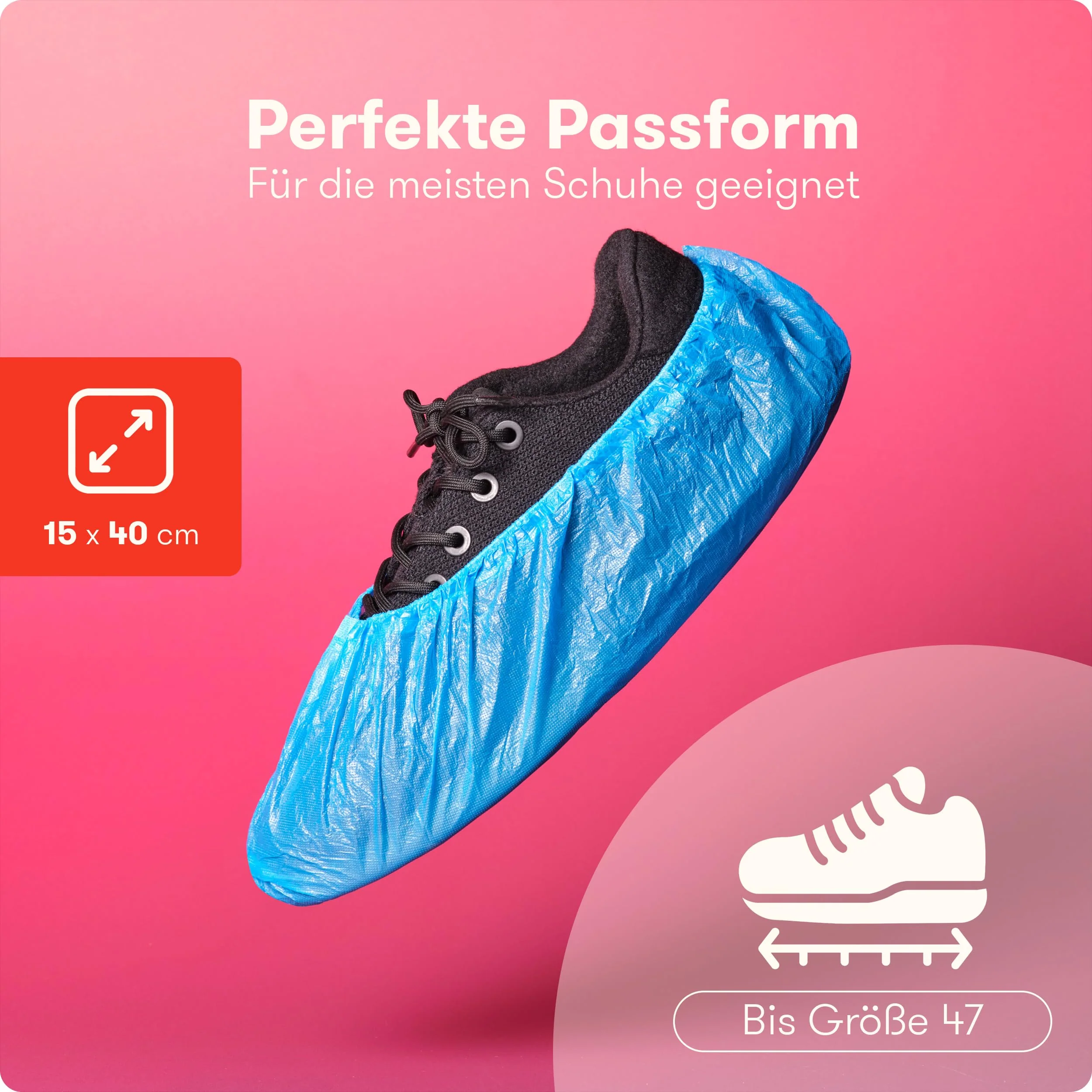 Disposable Shoe Covers (Pack of 100) - Practical CPE Covers for Shoes (3 g) - Robust Disposable Overshoes for Hygiene and Protection - Perfect for Home, Clinic, Laboratory and Crafts 1 - Image 5