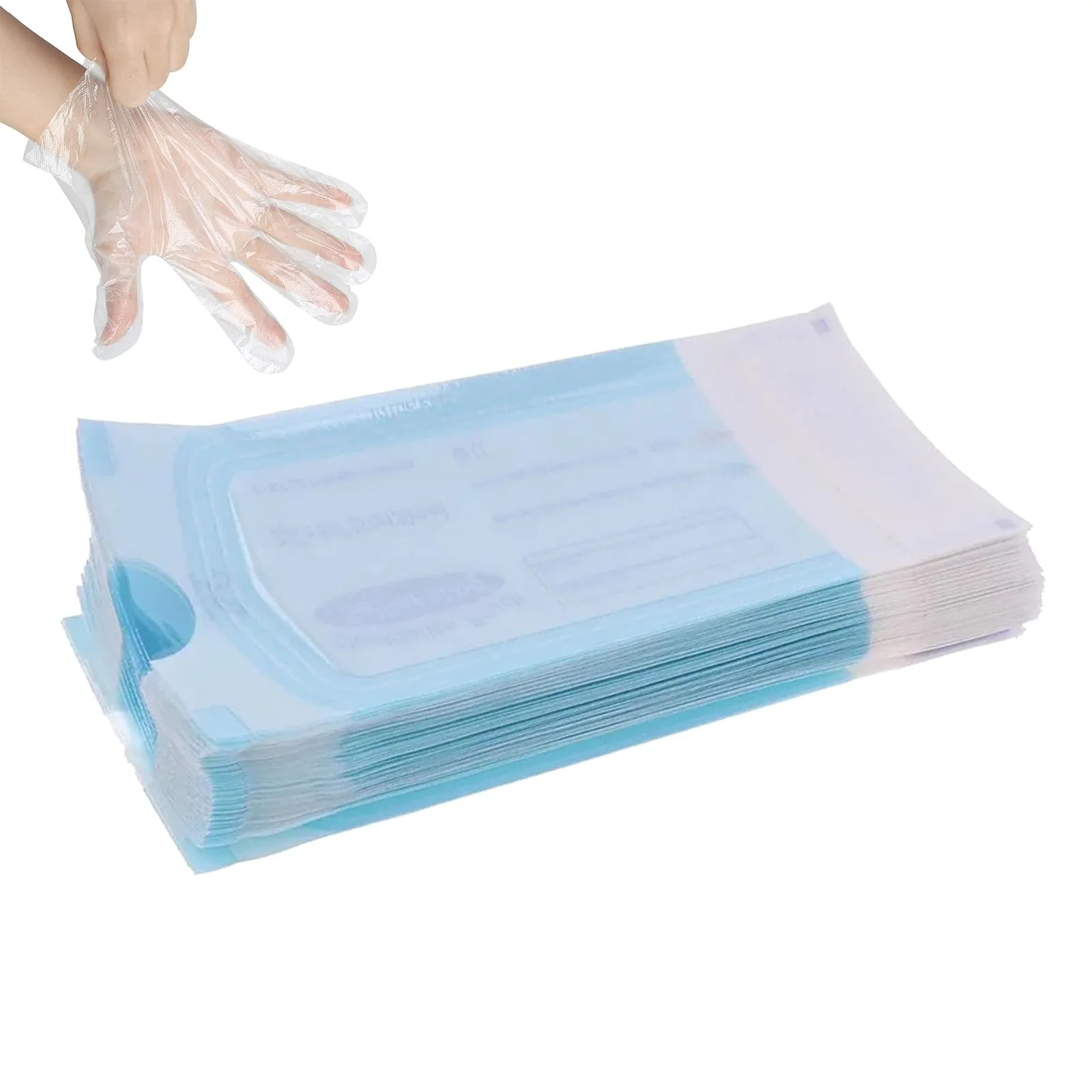 Disposable Sterilisation Bags, 100 x Sterilisation Bags 9 x 16.5 cm with Sealing Sterilising Bag, Sterilising Bag for Autoclaves, Self-Adhesive, Sterilising Bags for Autoclaves - Image 6