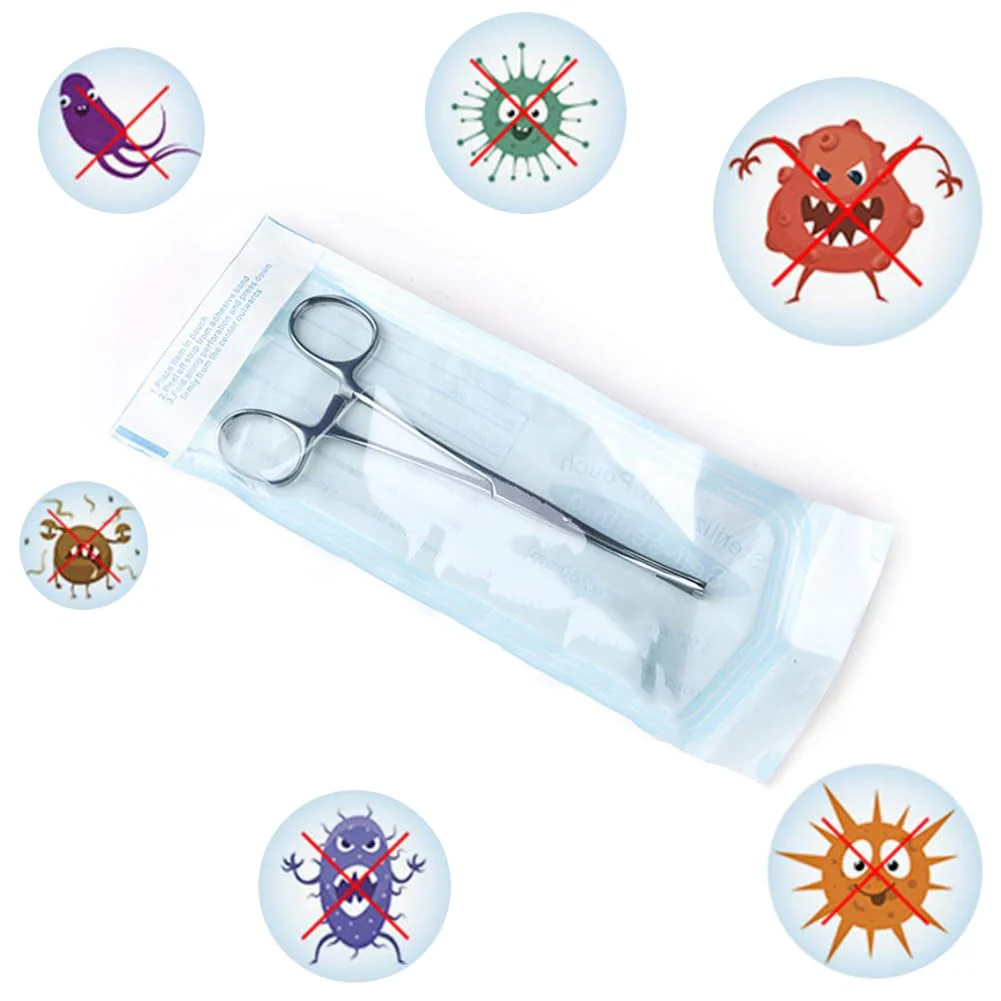 Disposable Sterilisation Bags, 200 x Sterilisation Bags (135 x 280 mm) with SK Seal Sterilising Bag, Sterilising Bag for Autoclaves, Self-Adhesive, Sterilisation Bag for Autoclaves - Image 3