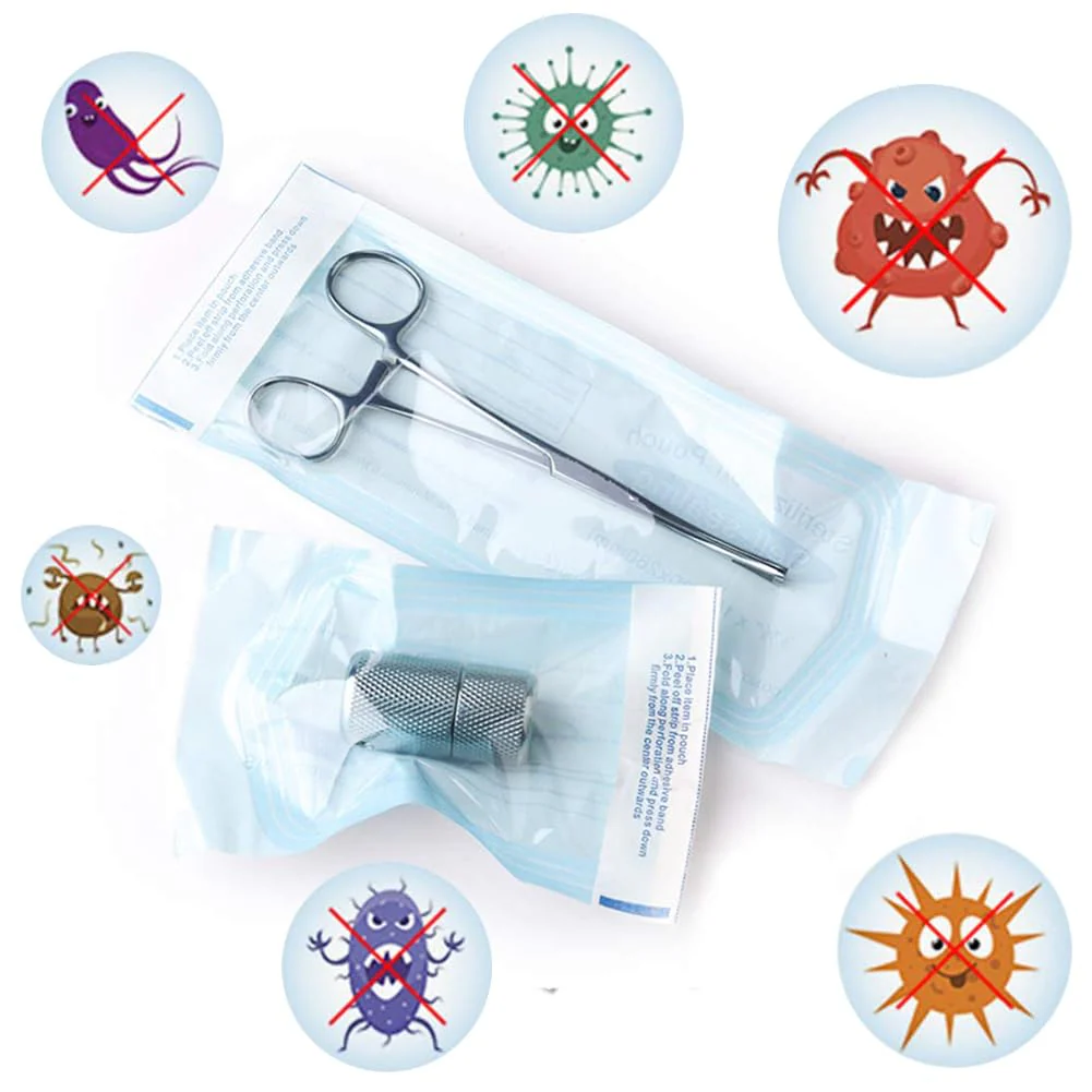 Disposable Sterilisation Bags, 200 x Sterilisation Bags 5.7 x 13 cm with SK Seal Sterilising Bag, Sterilising Bag for Autoclaves, Self-Adhesive, Sterilising Bag for Autoclaves - Image 6