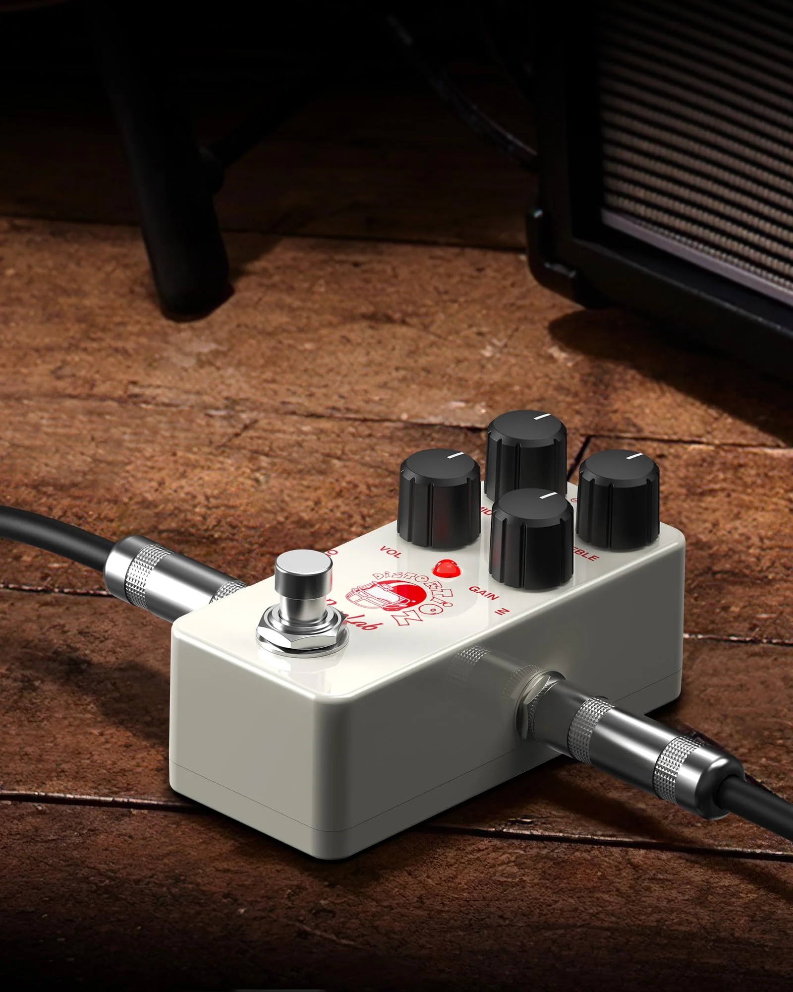 Distortion Guitar Pedal, Mini Analog Distortion Pedal, Two-Brand EQ, Mid and Treble, True Bypass DC 9V for Electric Guitar - Image 6