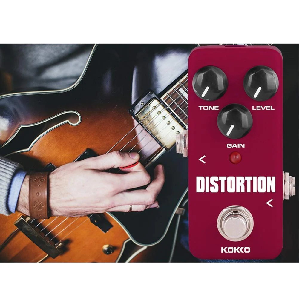 Distortion Guitar Pedal, Mini Effect Pedal Processor of Classic Distortion Tone Effect Universal for Guitar and Bass, Exclude Power Adapter - KOKKO (FDS2) - Image 4