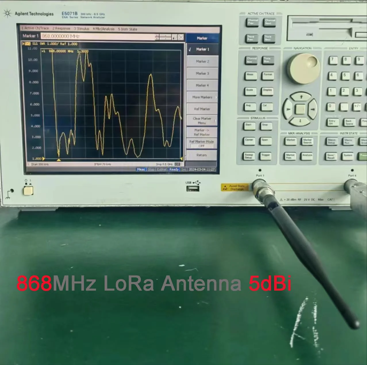 DIYmalls 868 MHz LoRa Antenna 5dBi SMA Plug 195 mm + SMA Female Cable for Meshtastic LoRa 32 V3 HTCC-AB02S Heltec T114 Mesh Node LoRa32u4II (Pack of 2) - Image 6