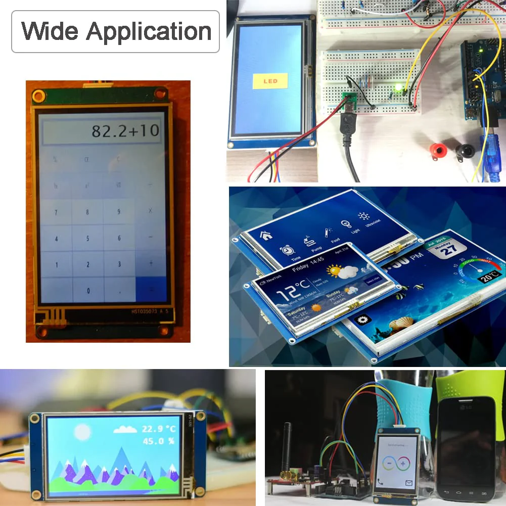 DIYmalls Nextion 2.4 Inch HMI Display Resistive Touchscreen 5V TFT LCD 320x240 for Arduino ESP32 (NX3224T024) - Image 4