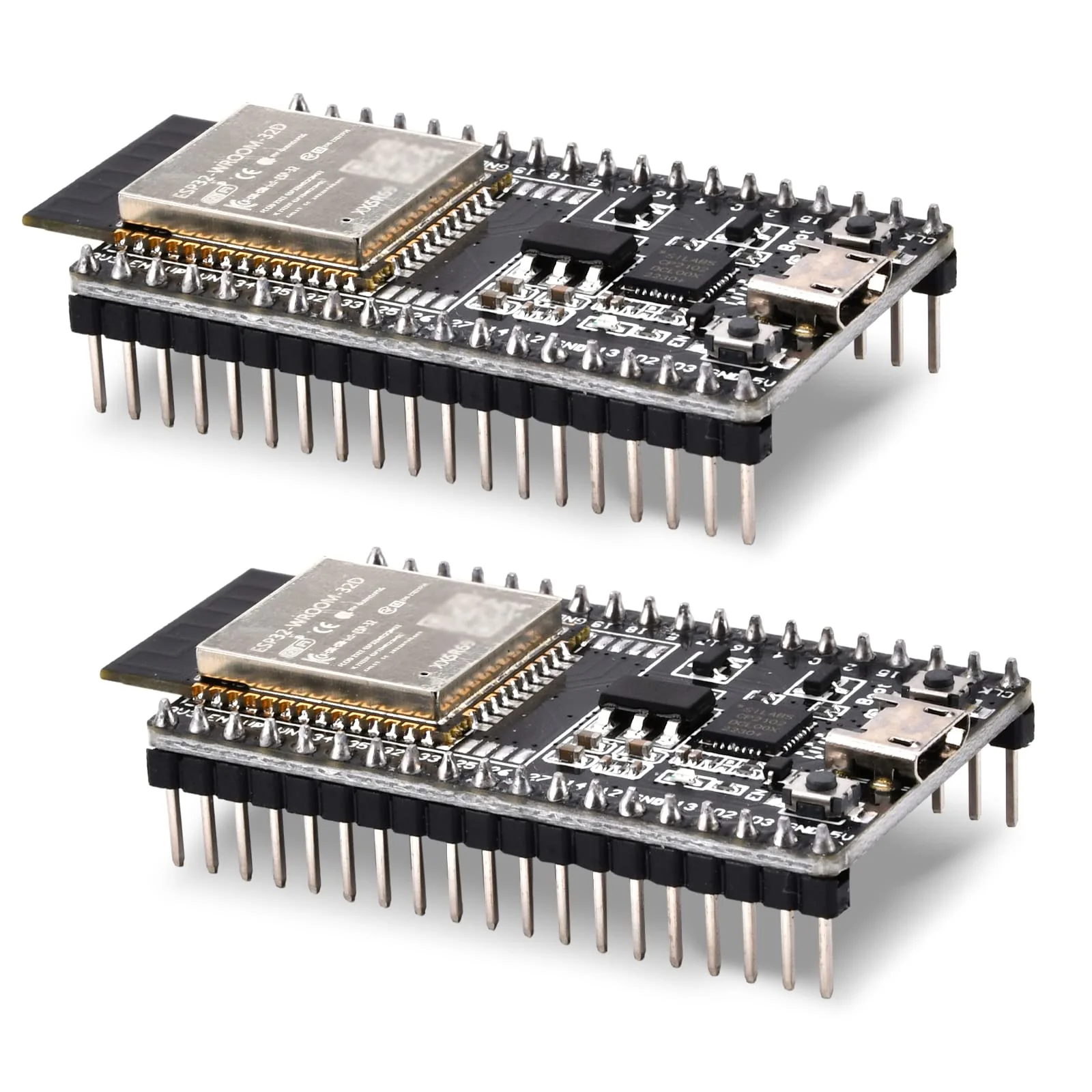 diymore 2 x for ESP32 DevKit V4 Development Card, NodeMCU WiFi WLAN CP2102 for ESP32 Bluetooth Module Microcontroller - Image 5