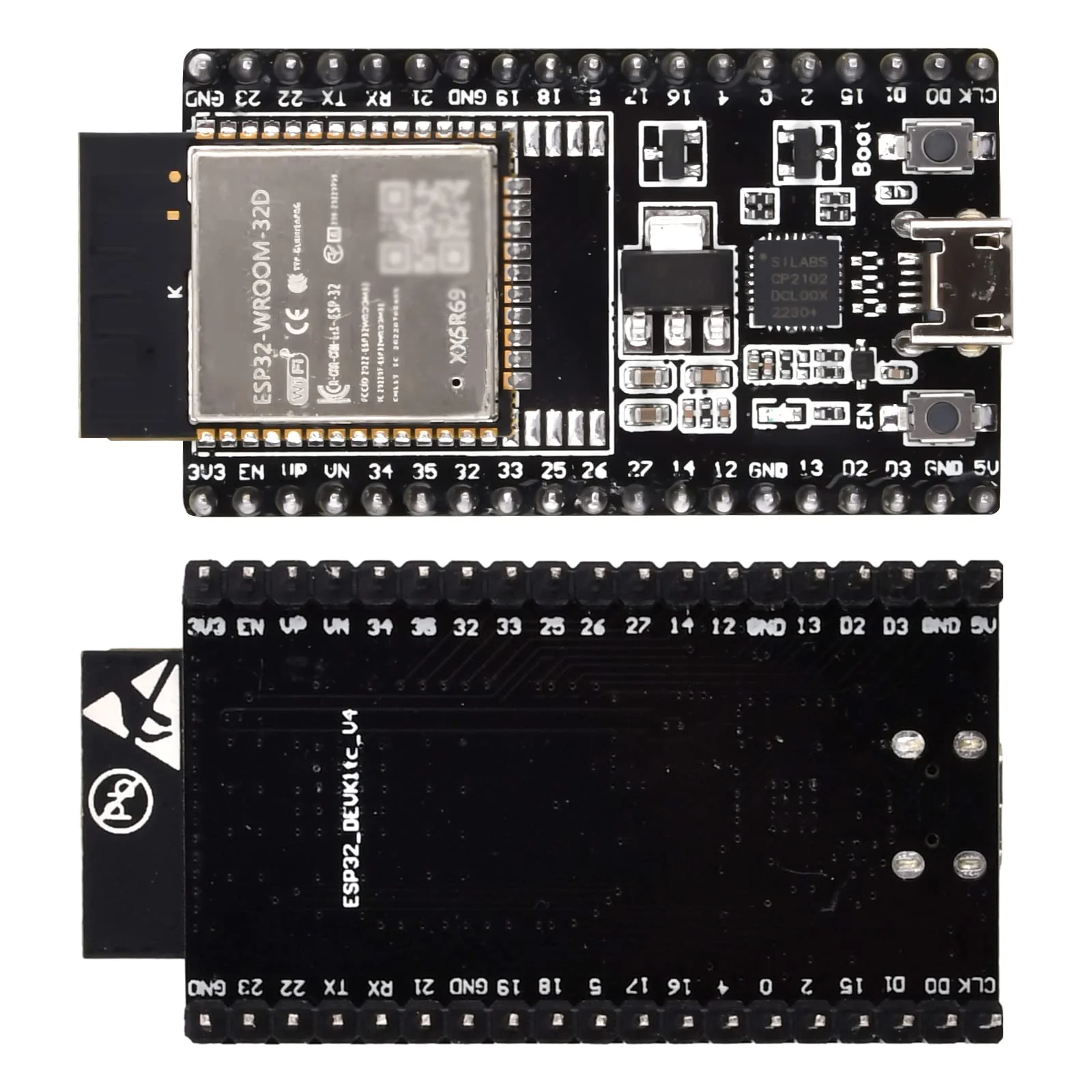 diymore 2 x for ESP32 DevKit V4 Development Card, NodeMCU WiFi WLAN CP2102 for ESP32 Bluetooth Module Microcontroller - Image 6