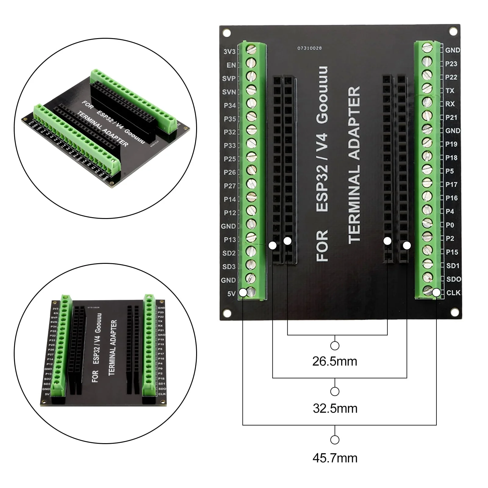 diymore For ESP32 Breakout Board for 38PIN for ESP32 Development Board 1 piece - 38 pin - Image 5
