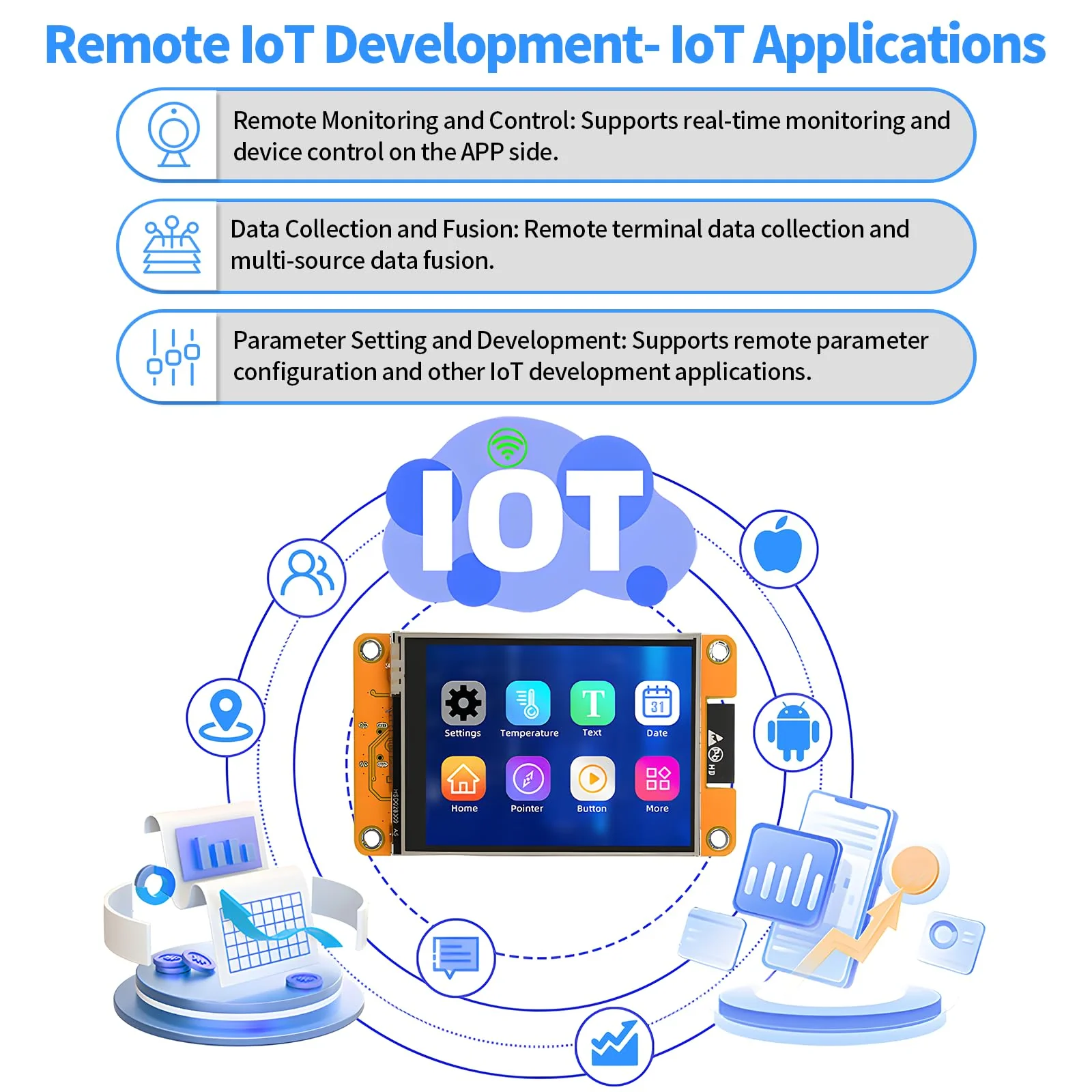 diymore For ESP32 Display, for ESP32 Development Board with WiFi Bluetooth, 2.8 Inch 240 x 320 LCD Display, Intelligent TFT Module Touchscreen High Speed IoT Connectivity Compatible with LVGL/GUI - Image 6