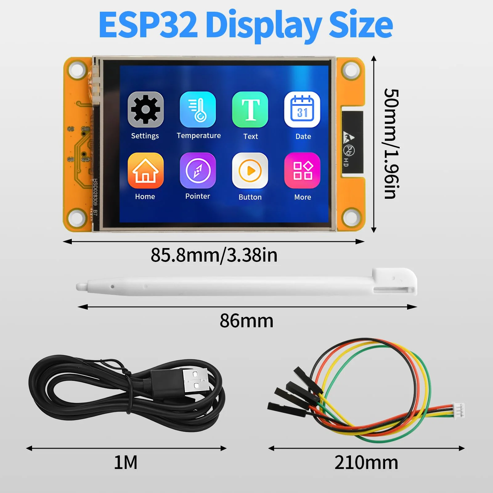 diymore For ESP32 Display, for ESP32 Development Board with WiFi Bluetooth, 2.8 Inch 240 x 320 LCD Display, Intelligent TFT Module Touchscreen High Speed IoT Connectivity Compatible with LVGL/GUI - Image 7