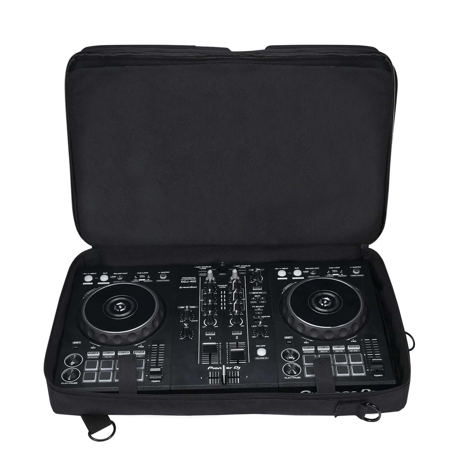 DJ Controller backpack for Pioneer DDJ 400 DJ/DDJ FLX4/DDJ SB3/Roland DJ 202/Hercules Inpulse 300/Native Instruments Traktor Kontrol S2 Mk3, Outdoor Party Street Performance for DJ Controller Case - Image 3