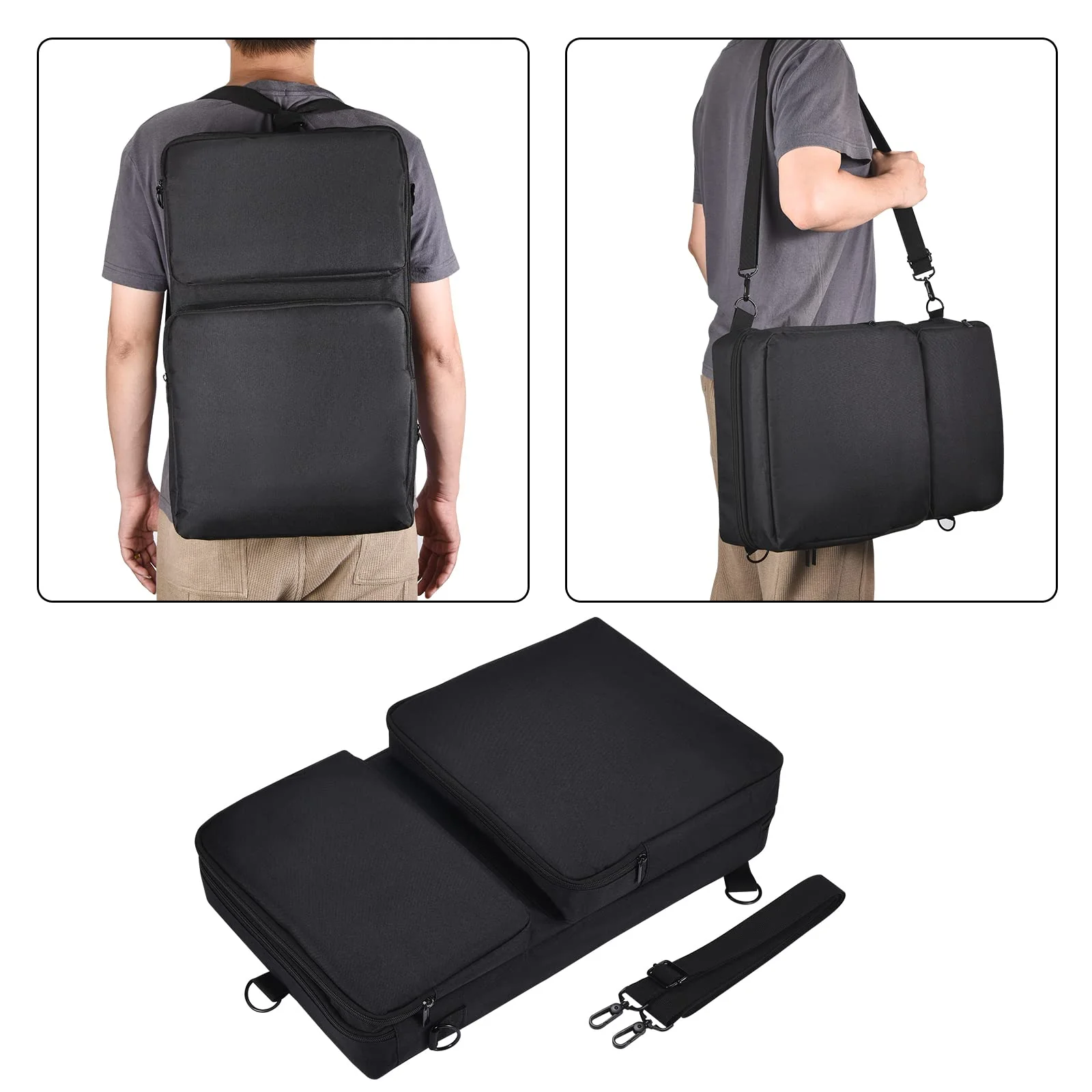 DJ Controller backpack for Pioneer DDJ 400 DJ/DDJ FLX4/DDJ SB3/Roland DJ 202/Hercules Inpulse 300/Native Instruments Traktor Kontrol S2 Mk3, Outdoor Party Street Performance for DJ Controller Case - Image 8
